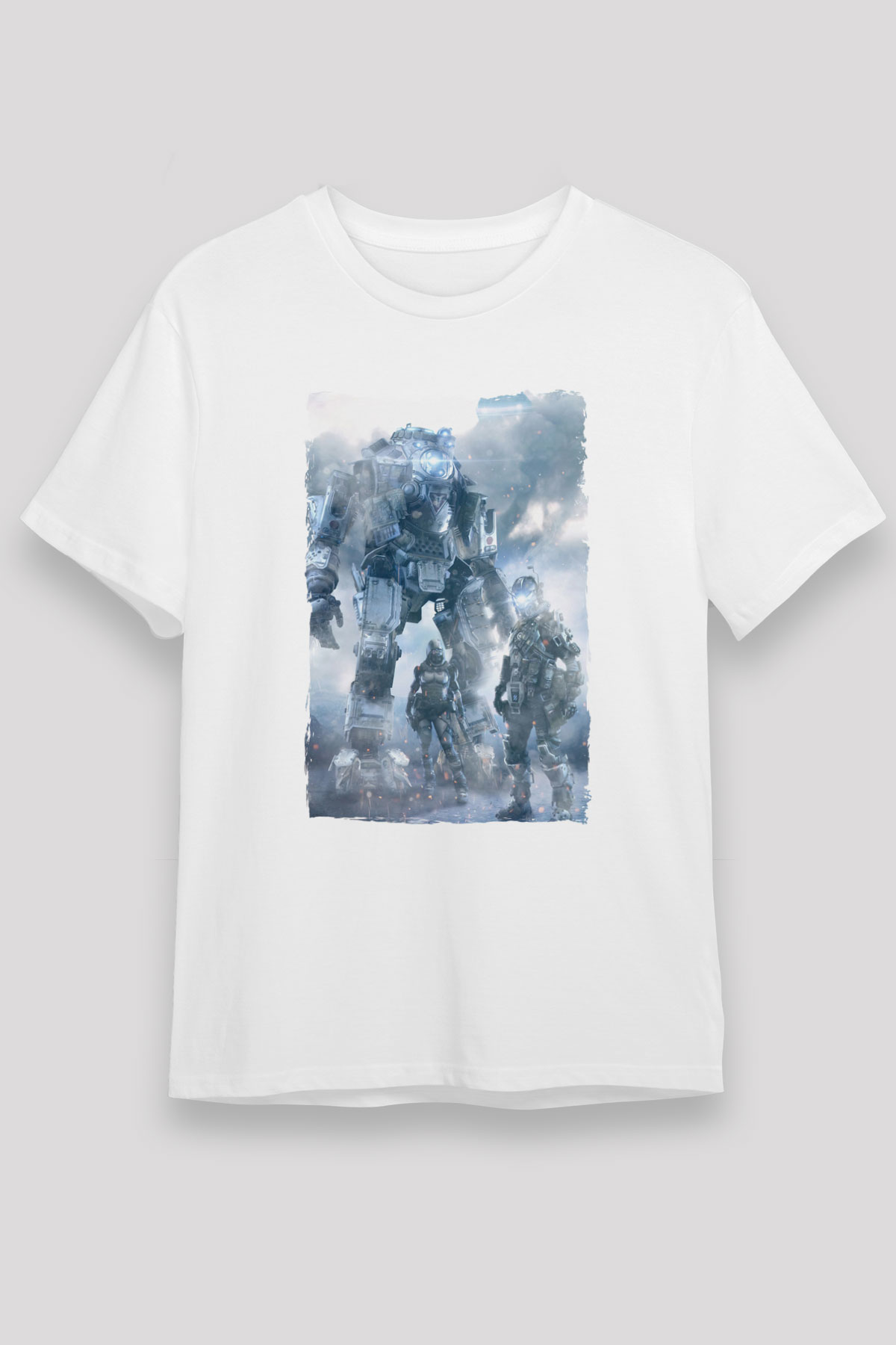 Titanfall Beyaz Unisex Tişört T-Shirt