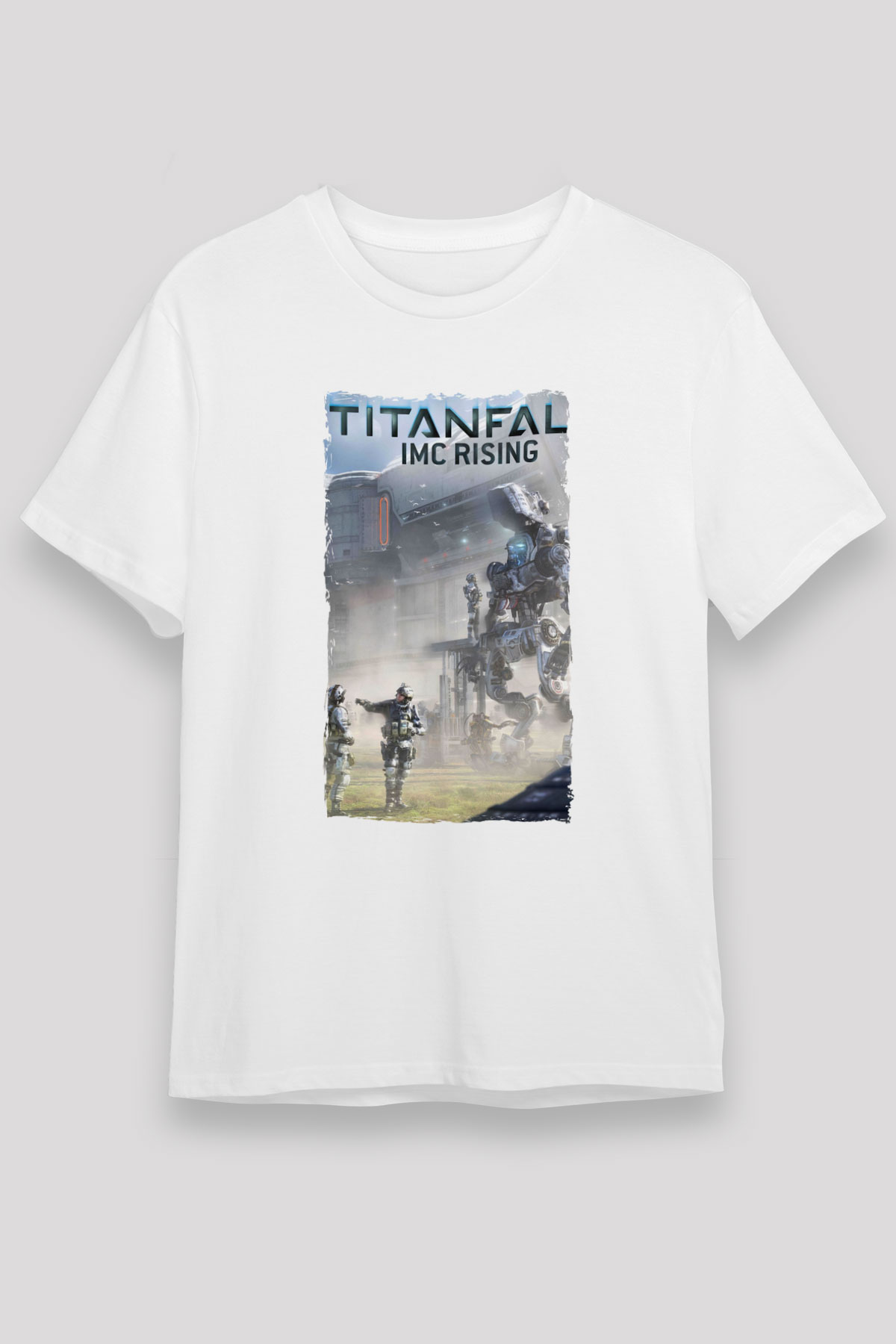 Titanfall Beyaz Unisex Tişört T-Shirt