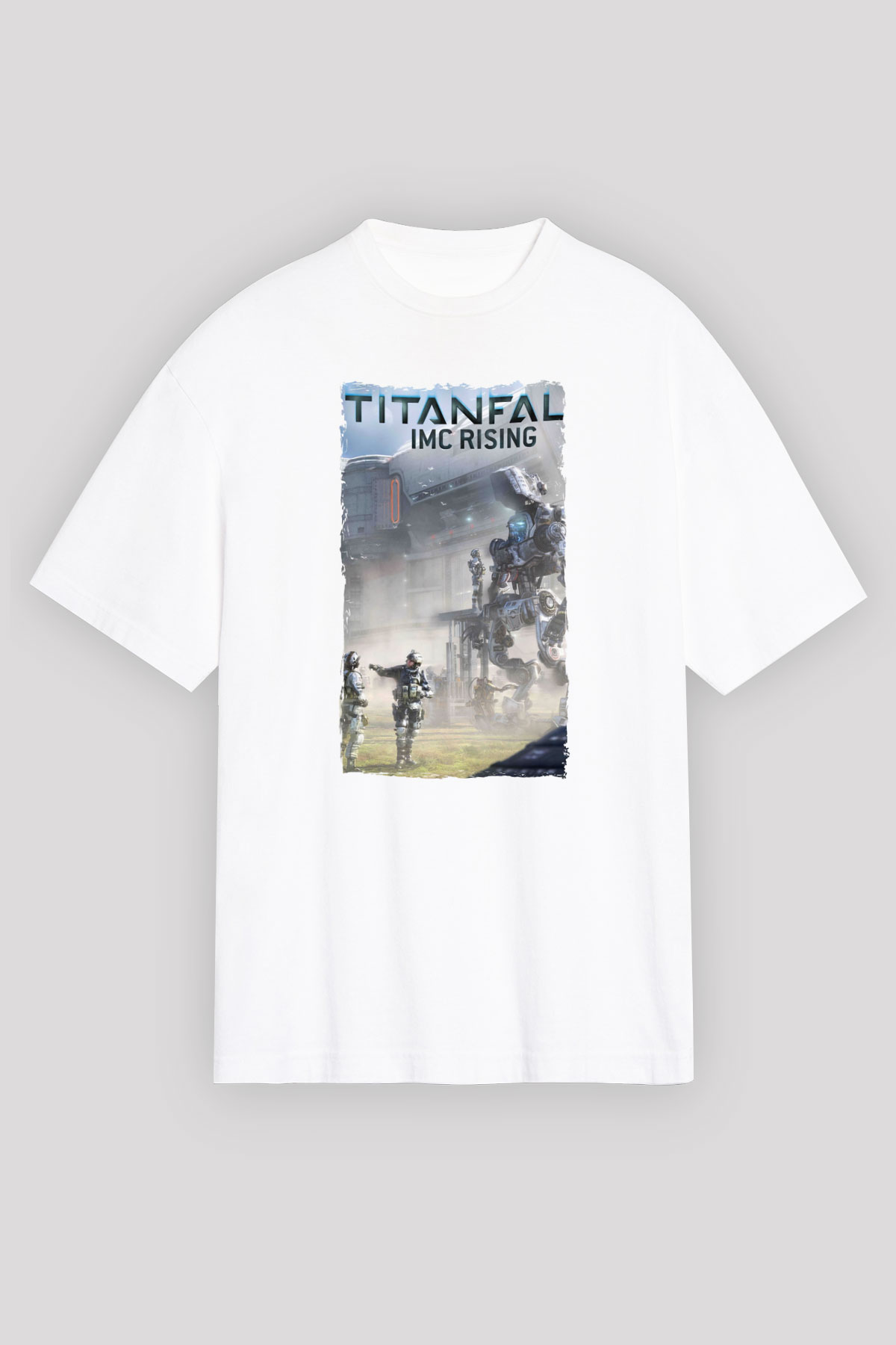 Titanfall Beyaz Unisex Tişört T-Shirt
