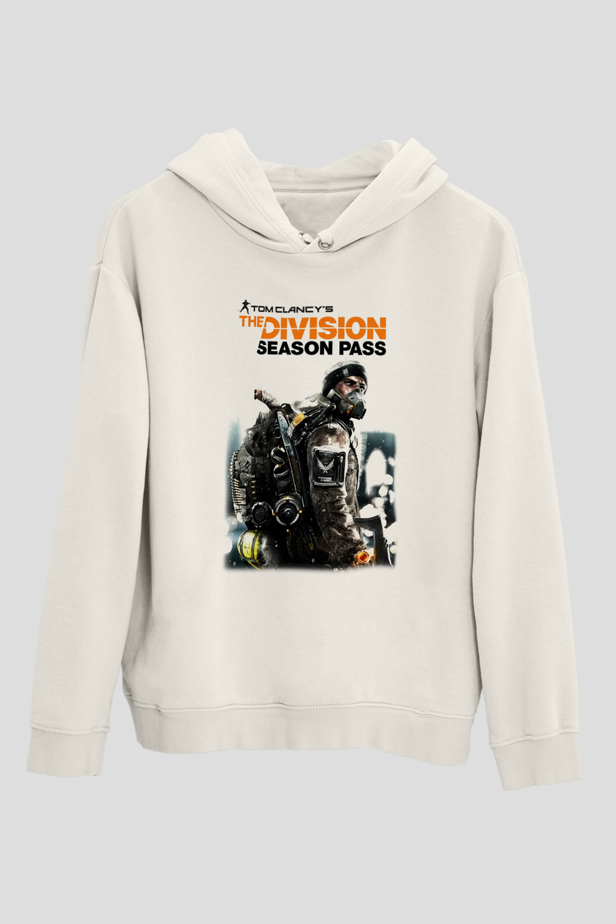 Tom Clancy Beyaz Unisex Hoodie