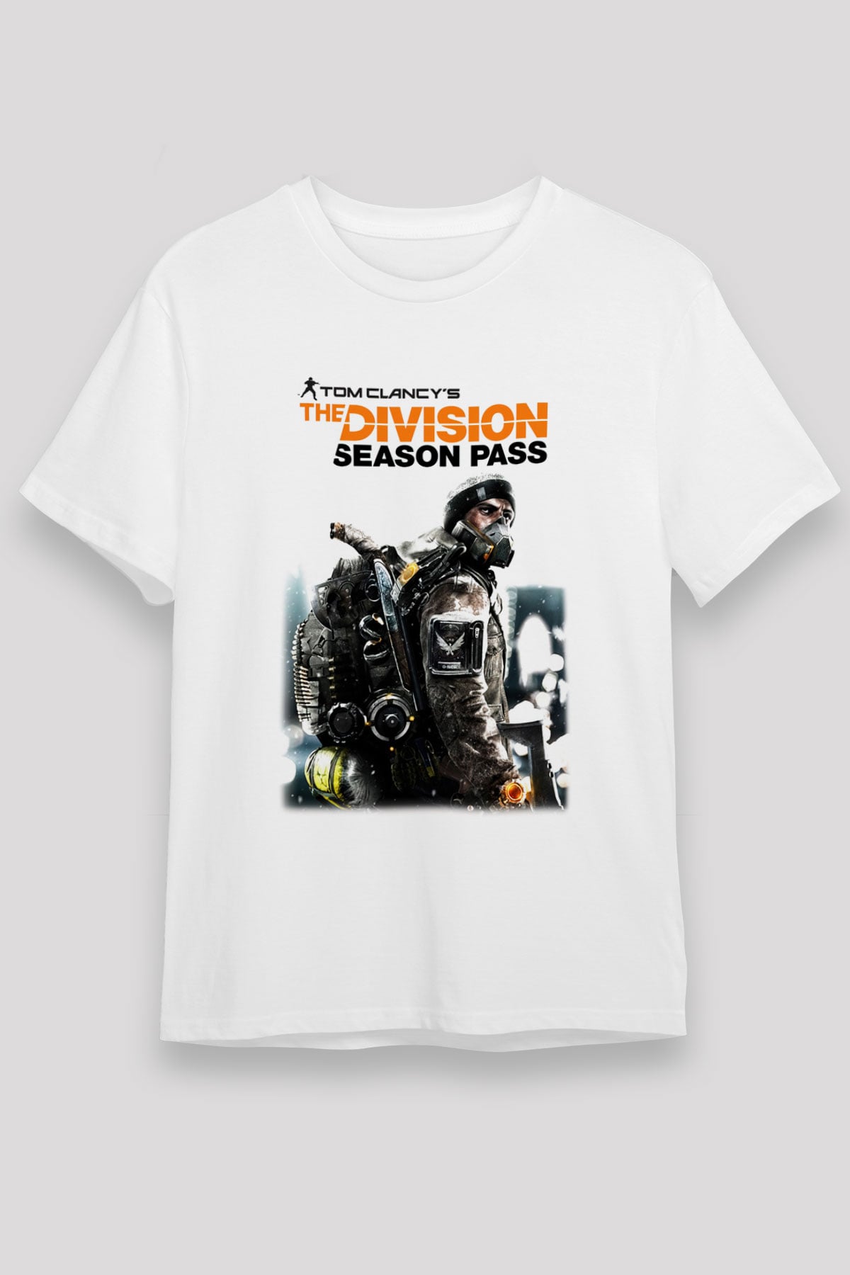 Tom Clancy Beyaz Unisex Tişört T-Shirt