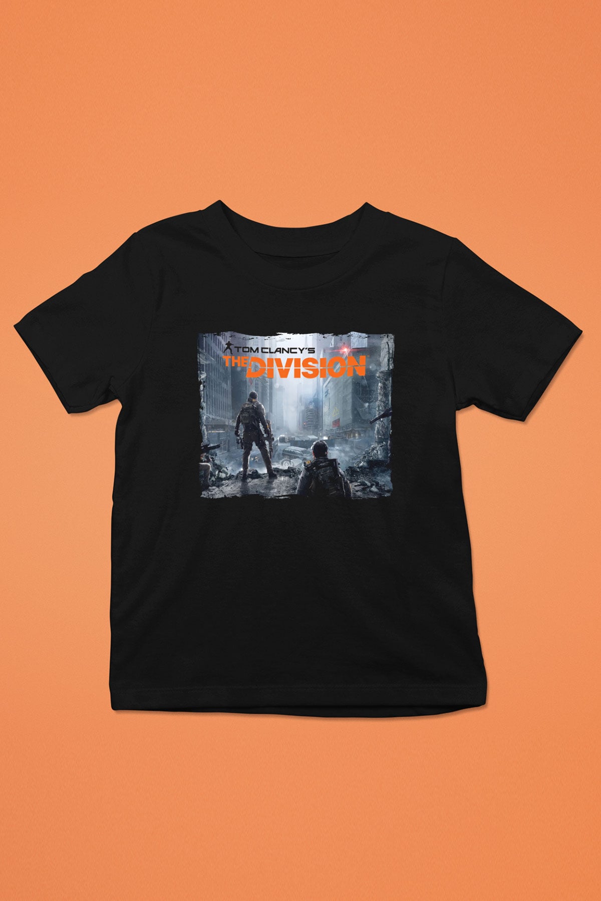 Tom Clancy Siyah Unisex Çocuk Tişört