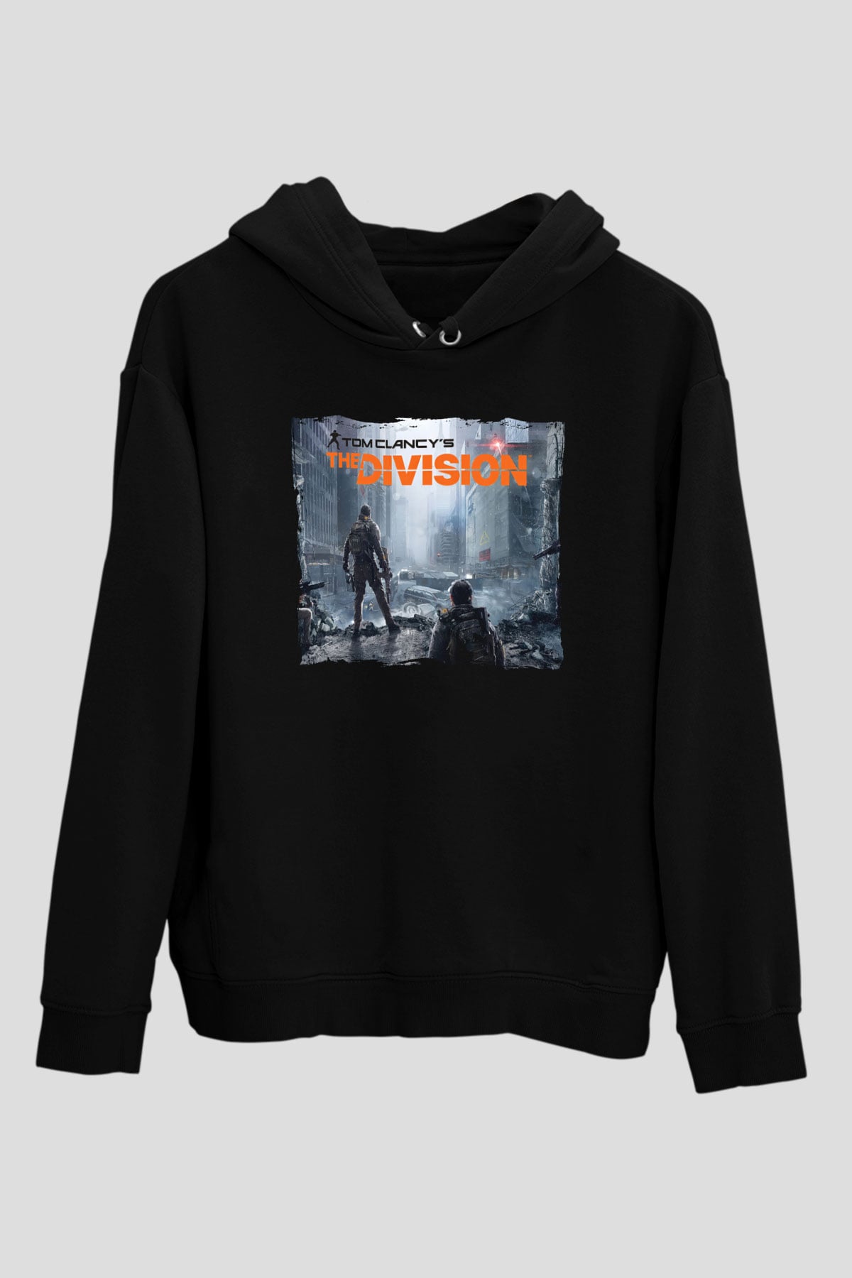 Tom Clancy Siyah Unisex Hoodie