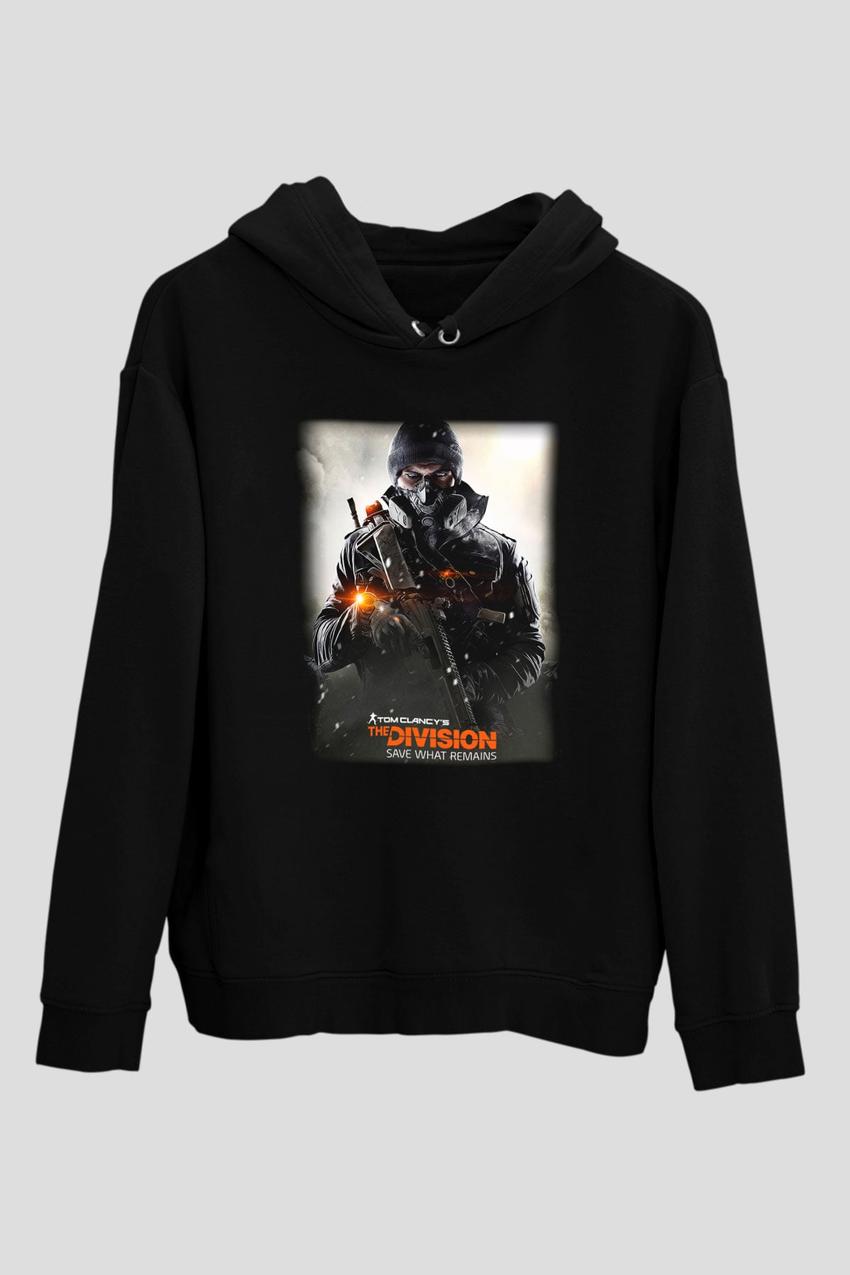 Tom Clancy Siyah Unisex Hoodie