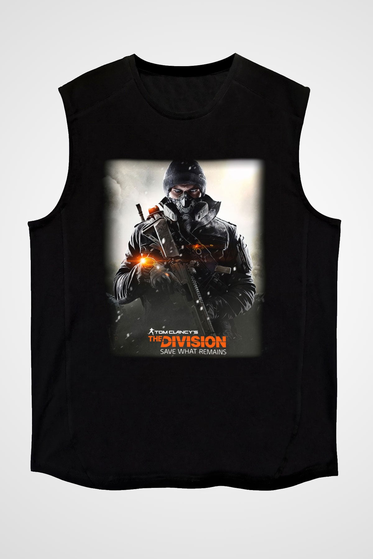 Tom Clancy Siyah Unisex Kolsuz Tişört