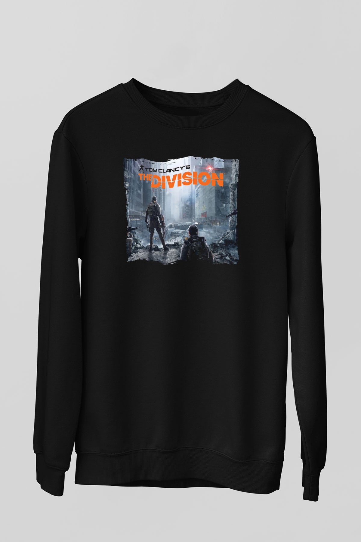 Tom Clancy Siyah Unisex Sweatshirt
