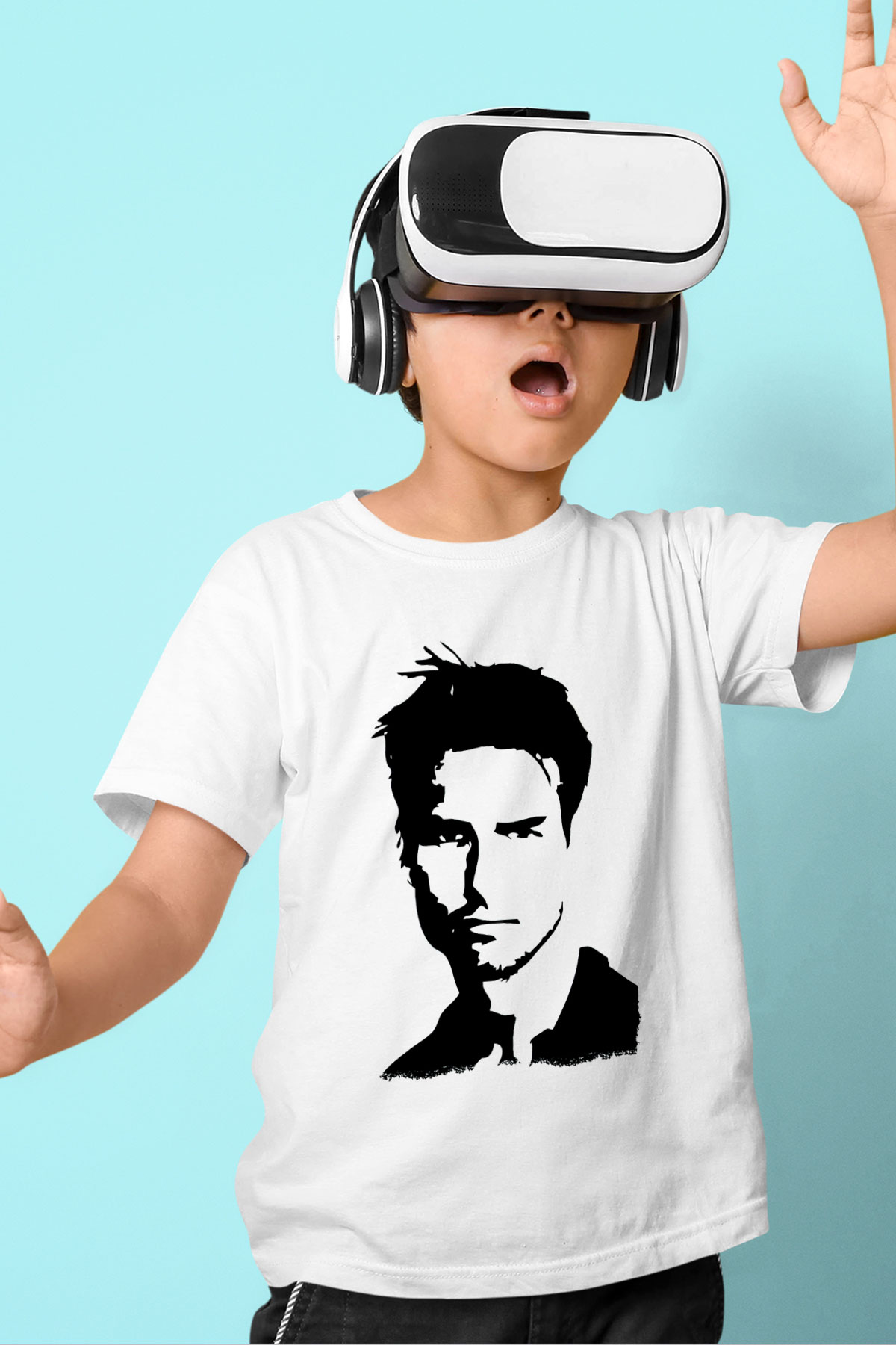 Tom Cruise Beyaz Unisex Çocuk Tişört
