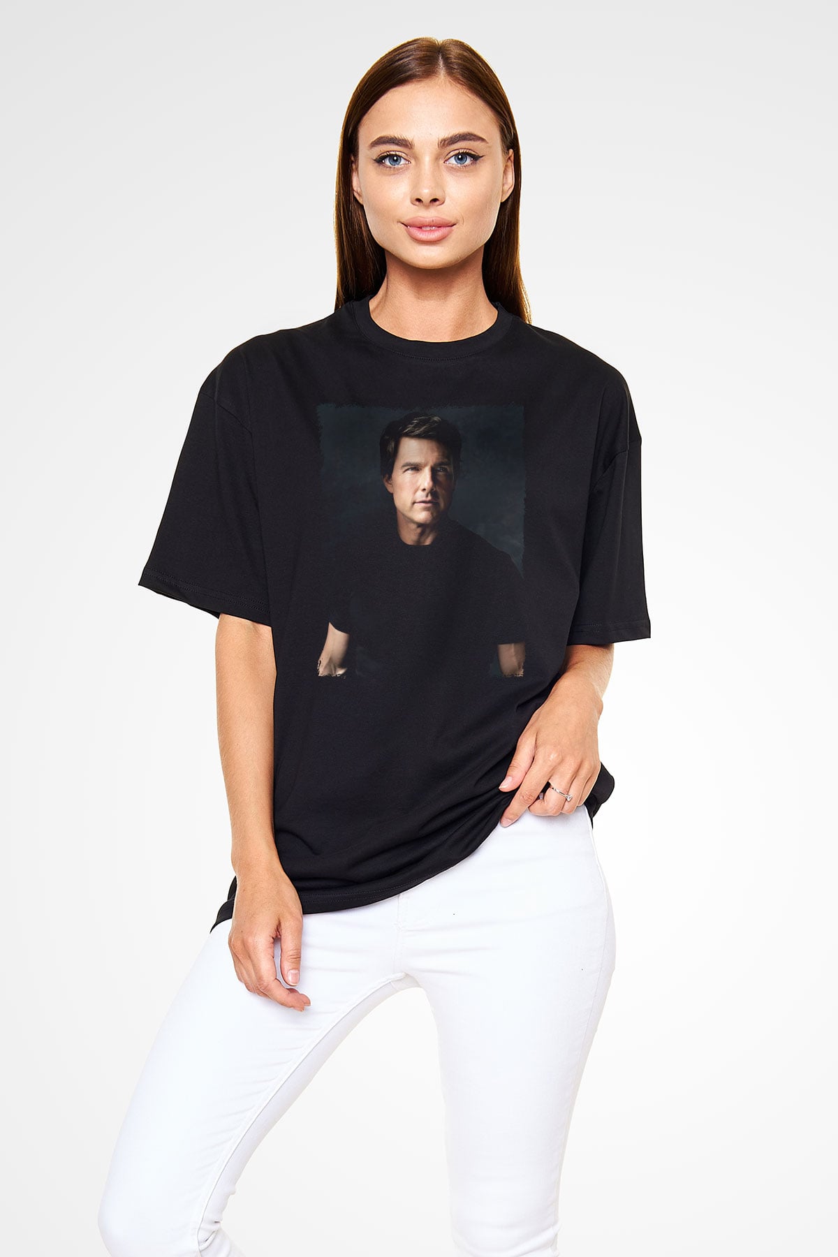 Tom Cruise Siyah Unisex Tişört T-Shirt - TişörtFabrikası