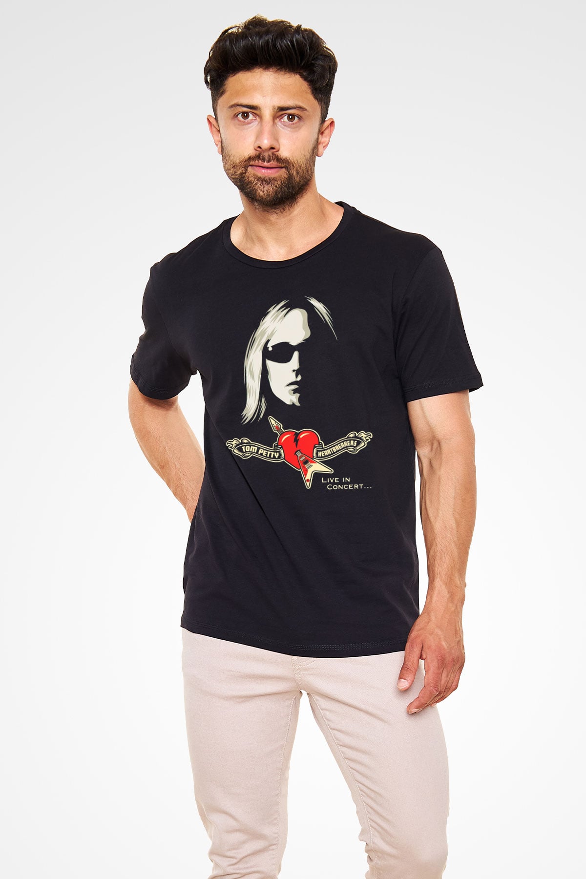 Tom Petty Siyah Unisex Tişört T-Shirt - TişörtFabrikası