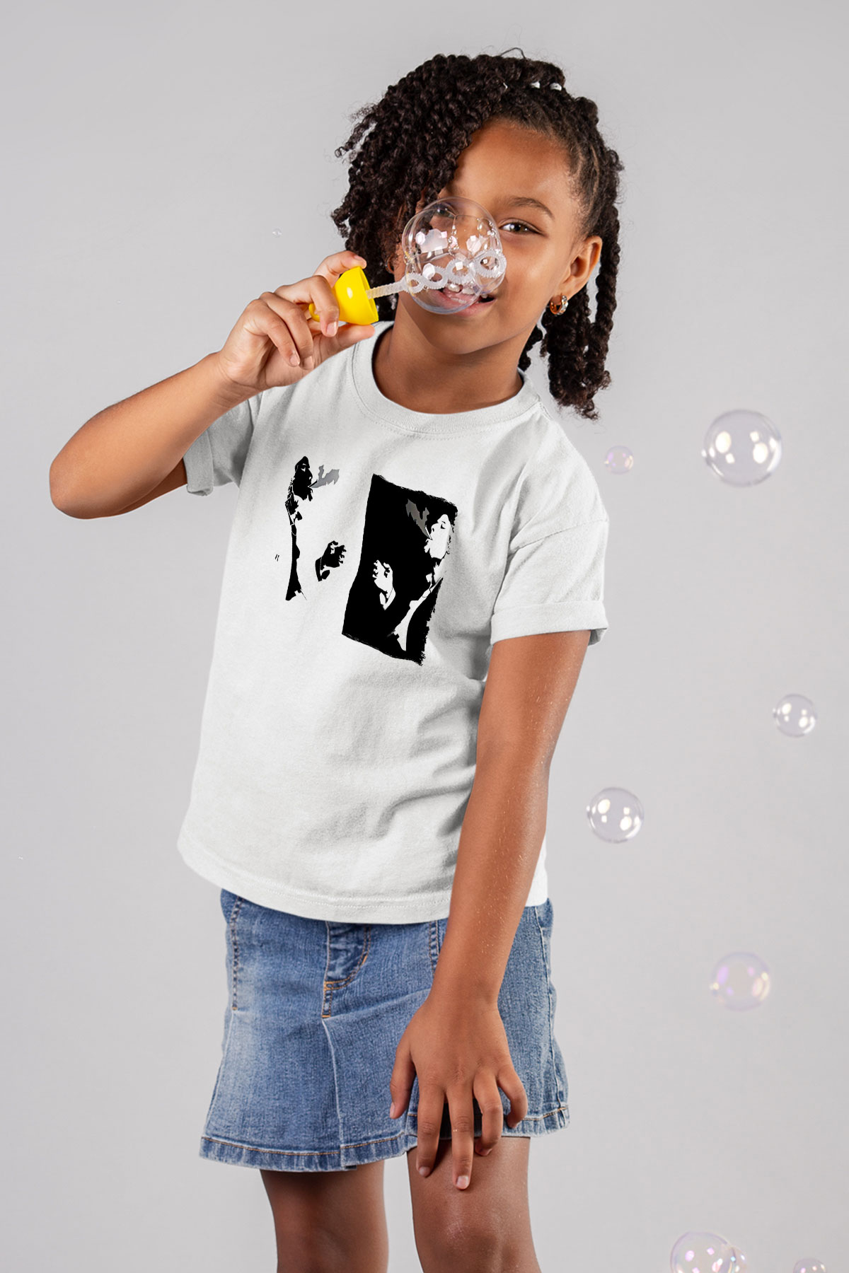 Tom Waits Baskılı Beyaz Unisex Beyaz Çocuk Tişört - Tshirt