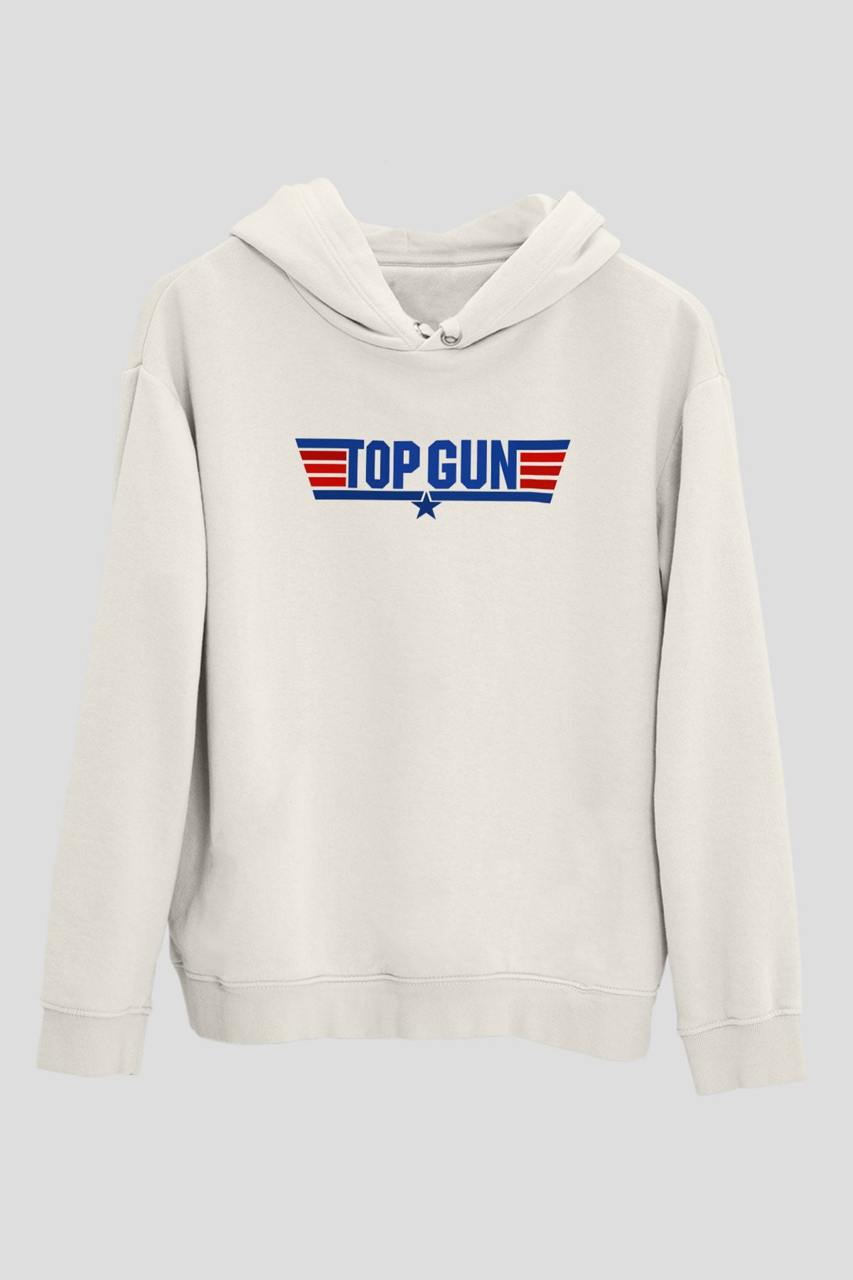 Top Gun Beyaz Unisex Hoodie