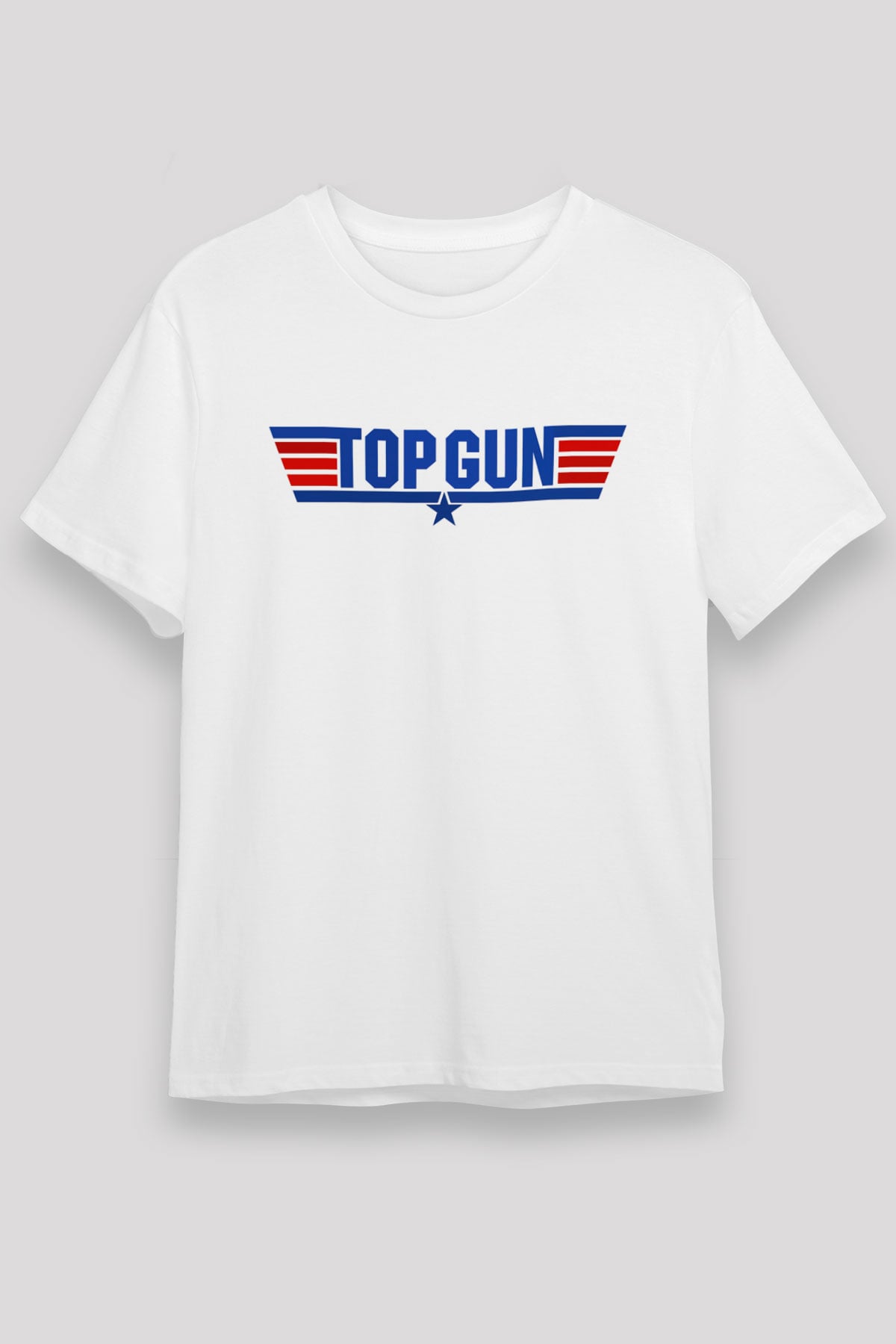 Top Gun Beyaz Unisex Tişört T-Shirt