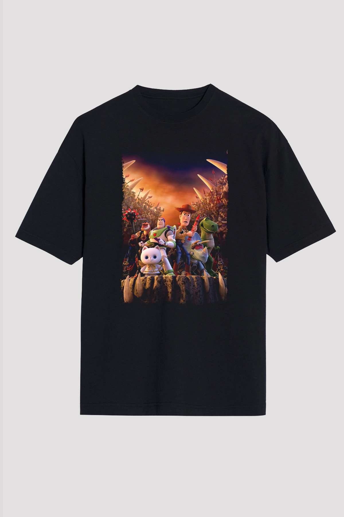 Toy Story Siyah Unisex Tişört T-Shirt