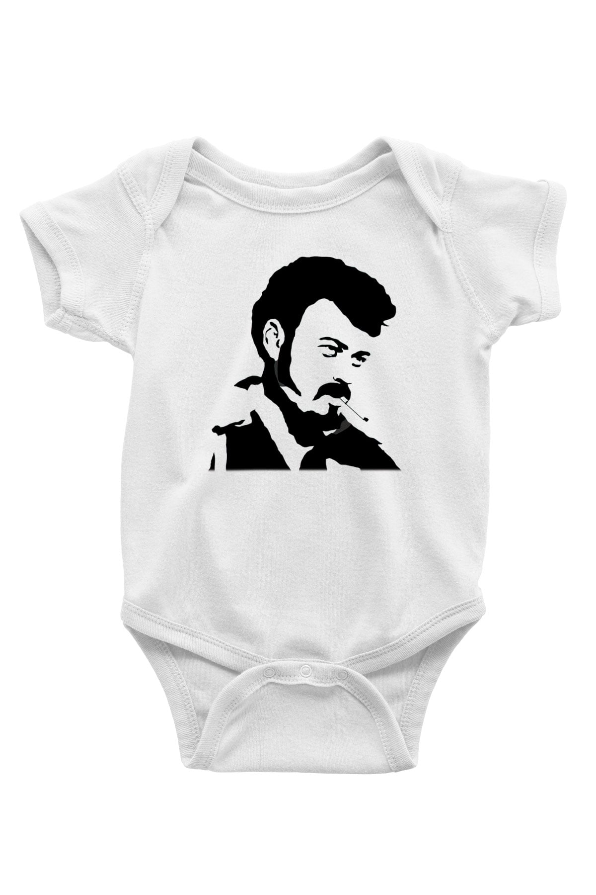 Trailer Park Boys Baskılı Beyaz Unisex Bebek Body - Zıbın