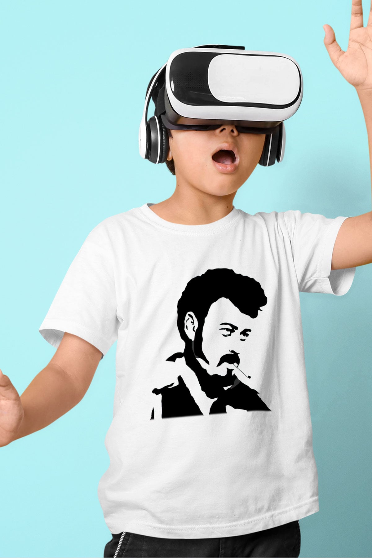Trailer Park Boys Baskılı Beyaz Unisex Çocuk Tişört
