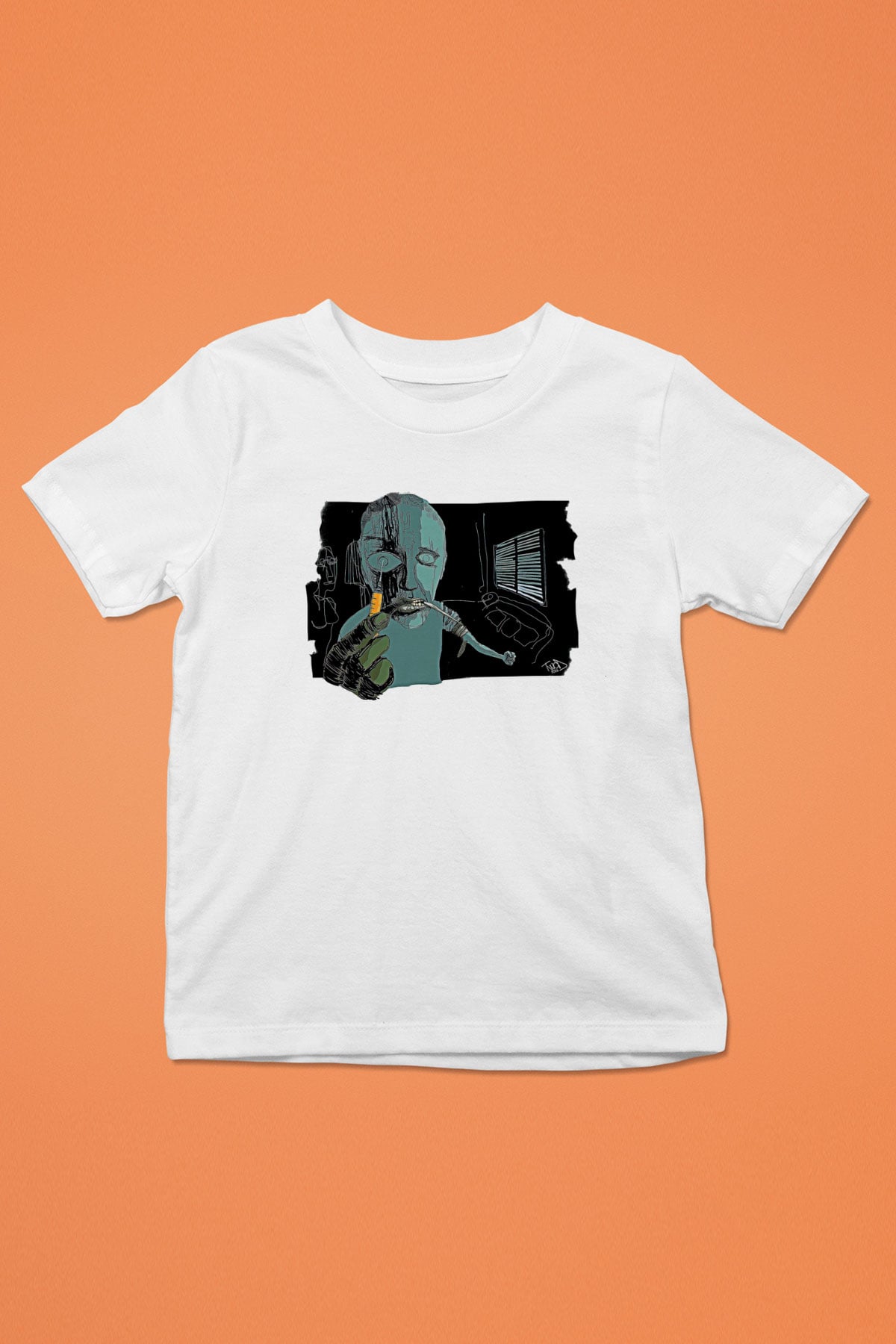 Trainspotting Baskılı Beyaz Unisex Beyaz Çocuk Tişört - Tshirt