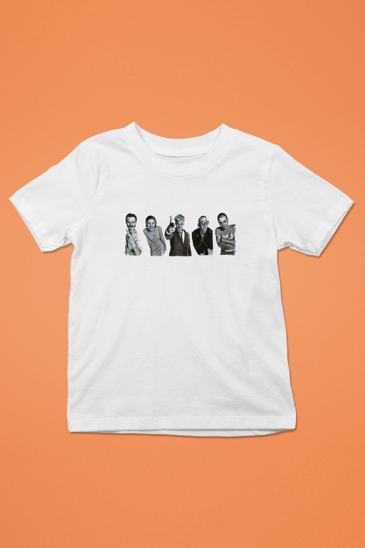 Trainspotting Baskılı Beyaz Unisex Beyaz Çocuk Tişört - Tshirt