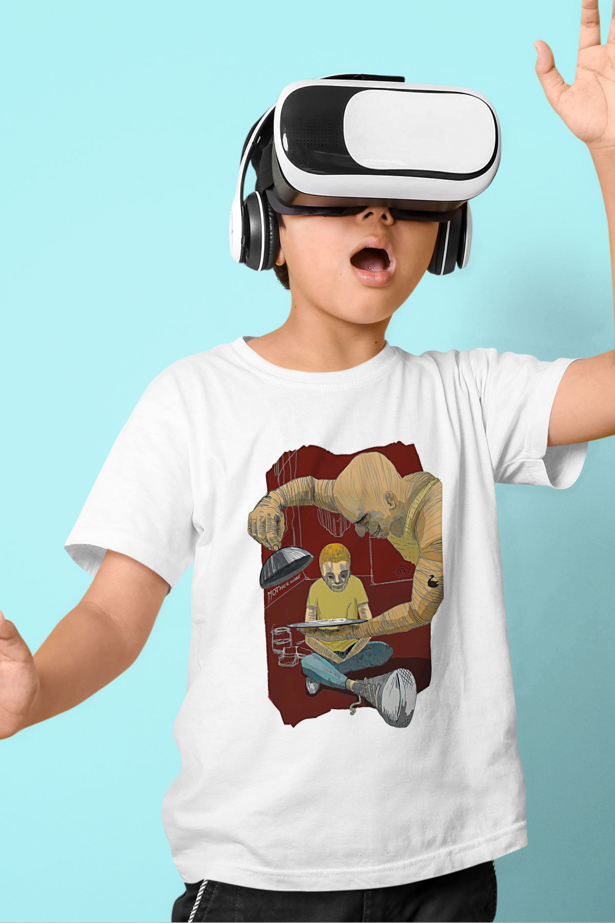 Trainspotting Baskılı Beyaz Unisex Beyaz Çocuk Tişört - Tshirt