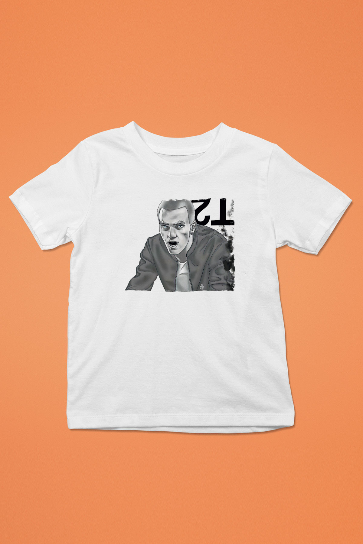 Trainspotting Baskılı Beyaz Unisex Beyaz Çocuk Tişört - Tshirt