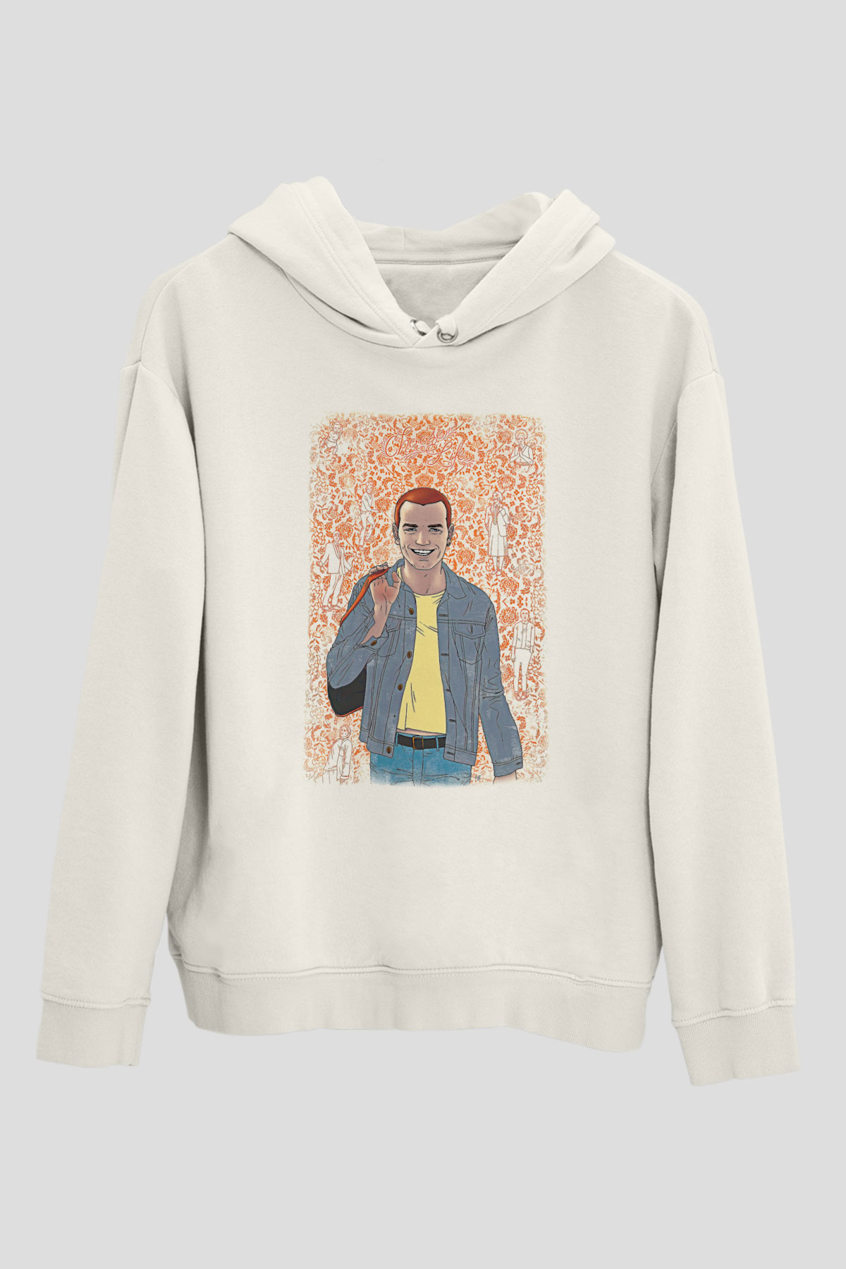 Trainspotting Baskılı Beyaz Unisex Hoodie