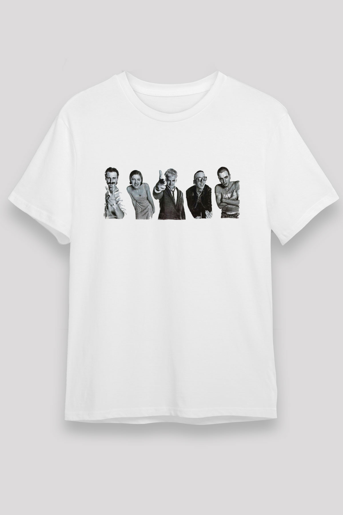 Trainspotting Unisex Baskılı Beyaz Tişört - Tshirt