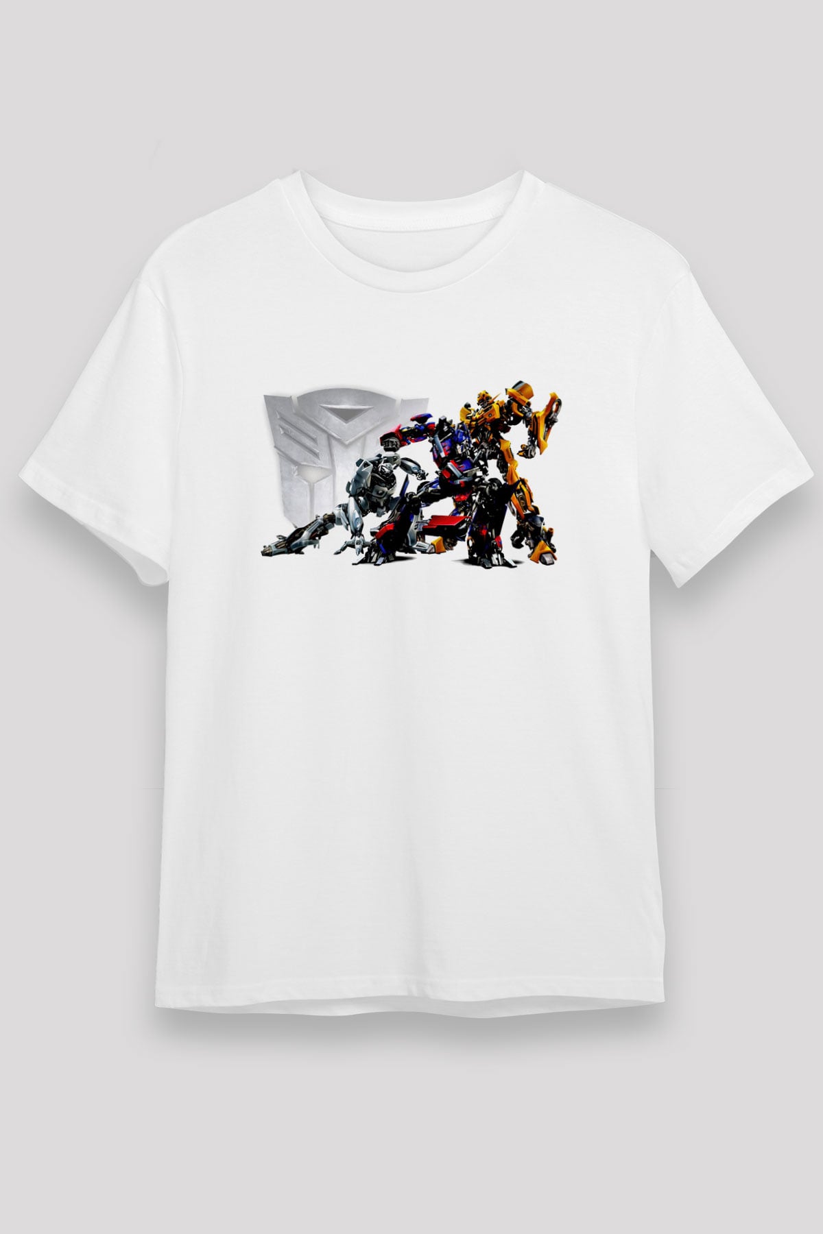 Transformers Beyaz Unisex Tişört