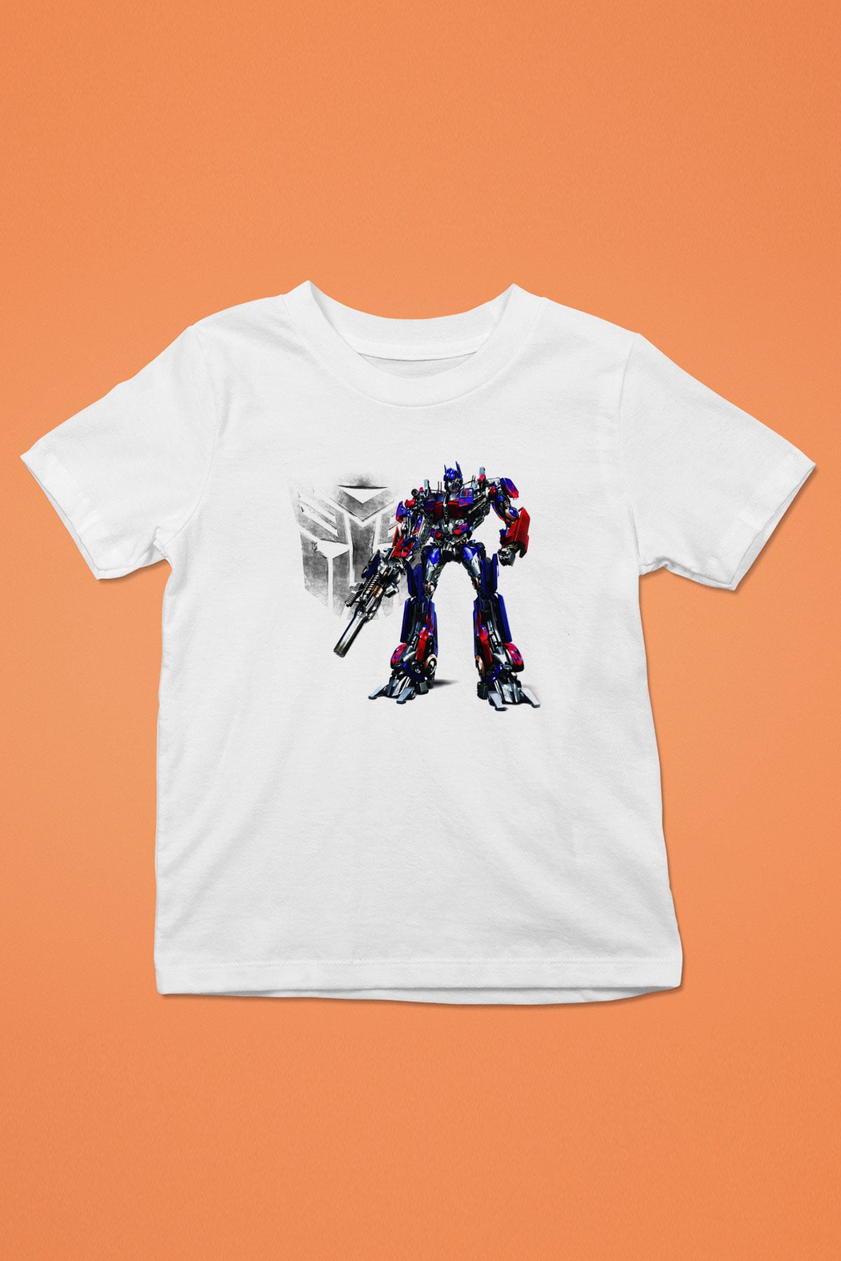 Transformers Tv Baskılı Beyaz Unisex Çocuk Tişört
