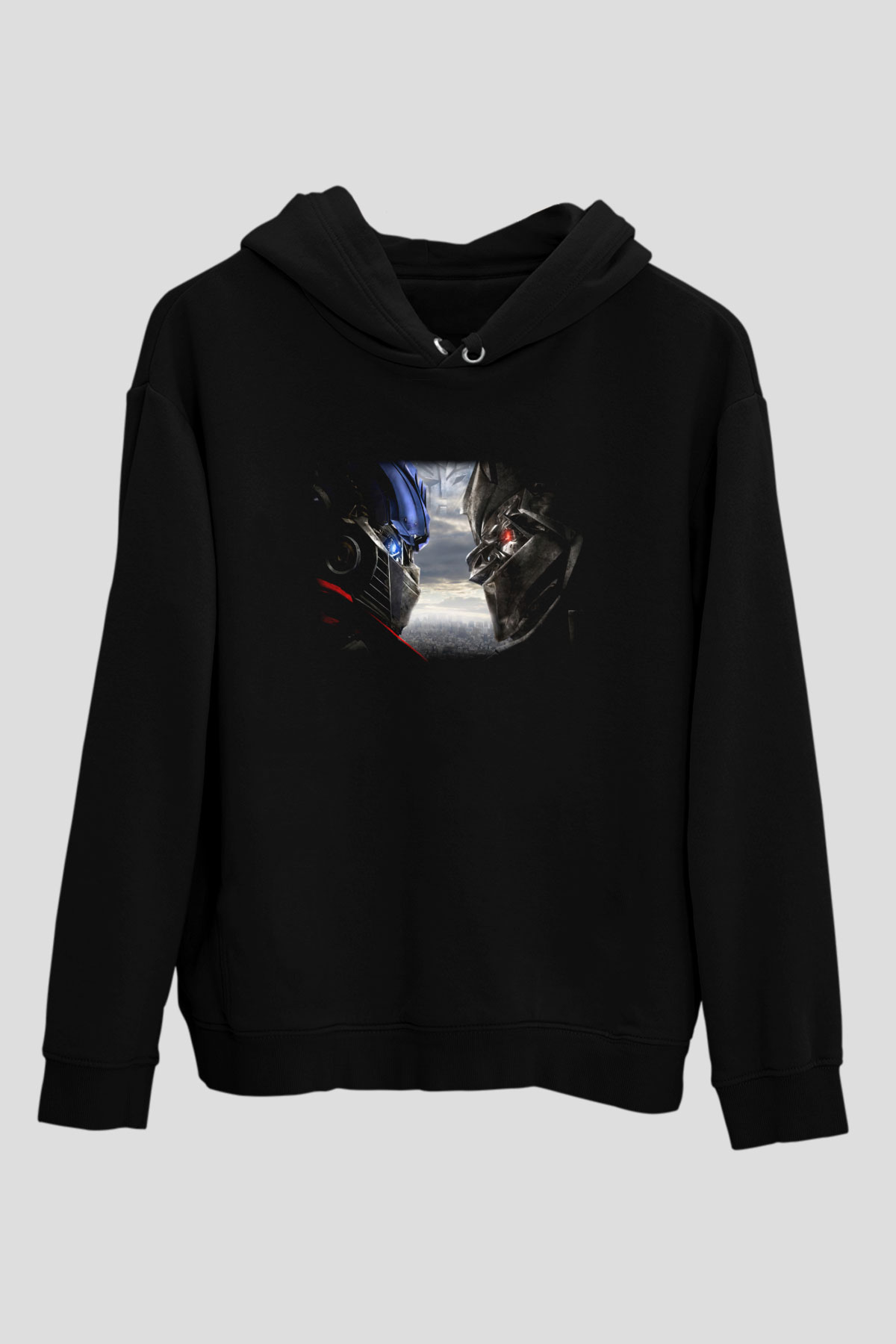 Transformers Tv Siyah Unisex Hoodie