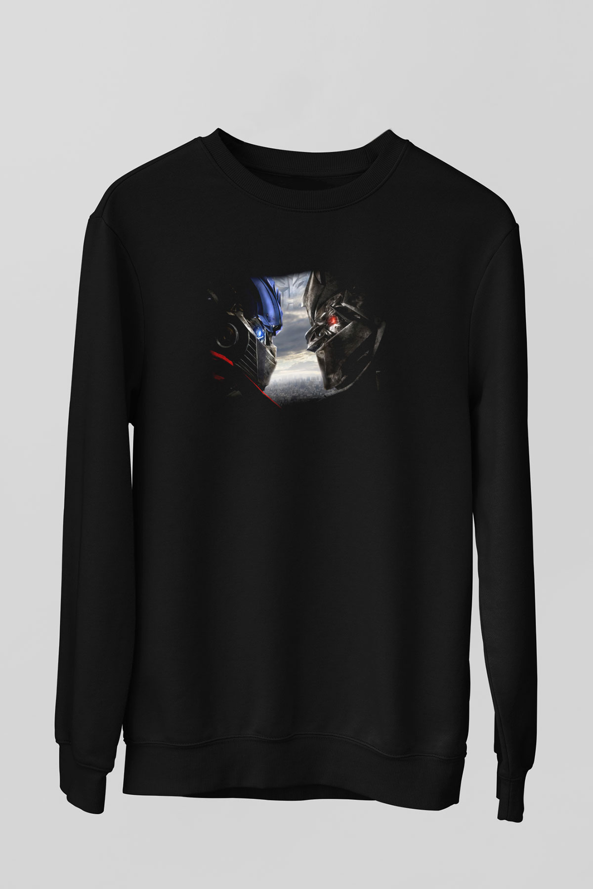 Transformers Tv Siyah Unisex Sweatshirt