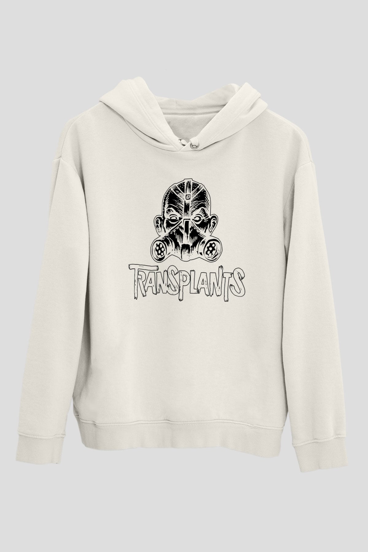 Transplants Beyaz Unisex Hoodie