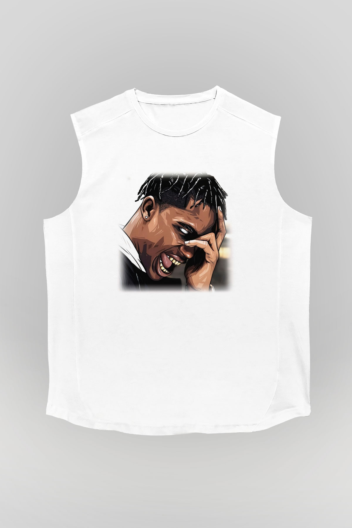 Travis Scott Beyaz Unisex Kolsuz Tişört