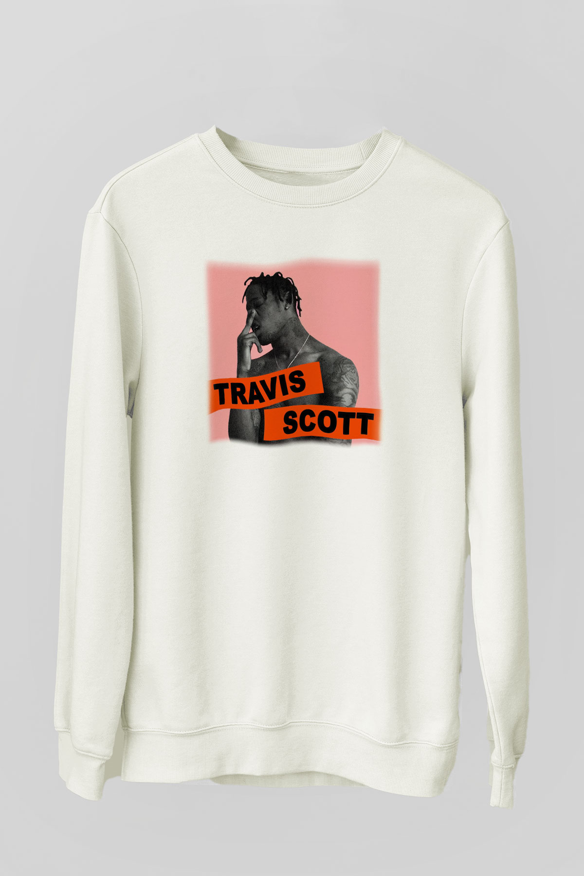 Travis Scott Beyaz Unisex Sweatshirt