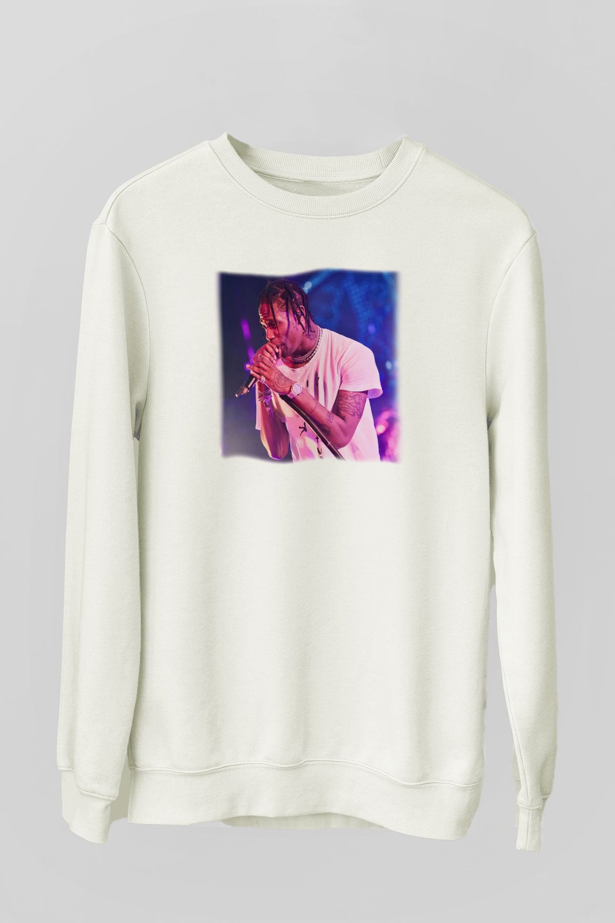 Travis Scott Beyaz Unisex Sweatshirt