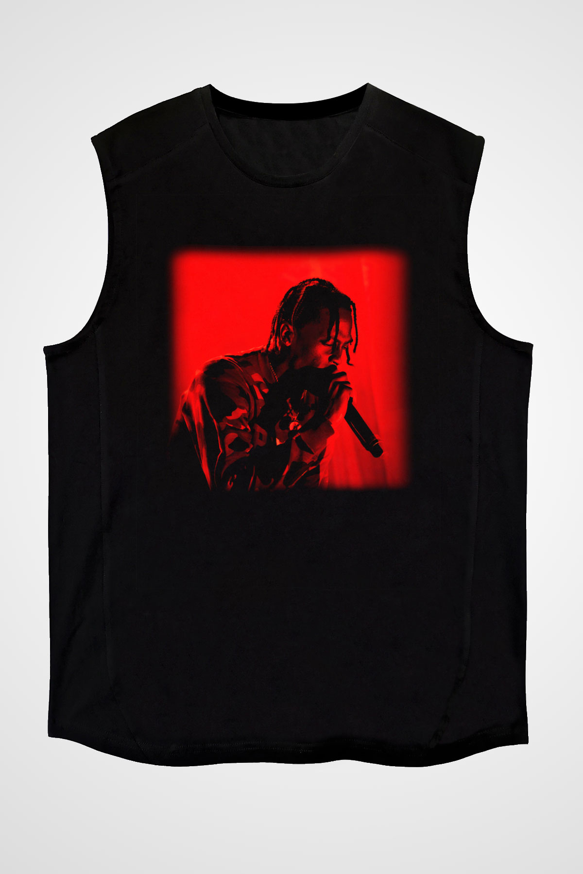 Travis Scott Siyah Unisex Kolsuz Tişört