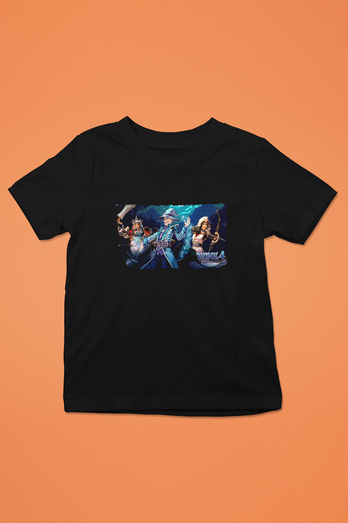 Trine Siyah Unisex Çocuk Tişört