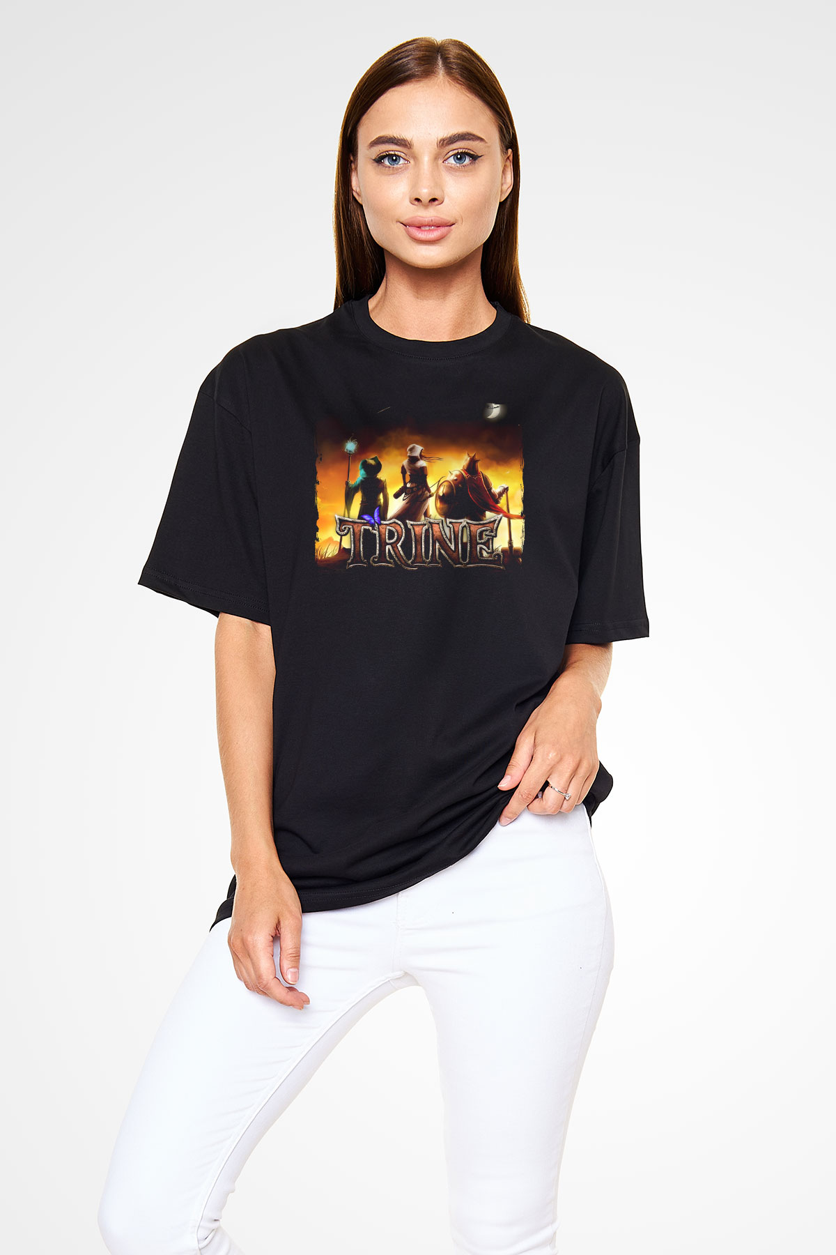 Trine Siyah Unisex Tişört T-Shirt