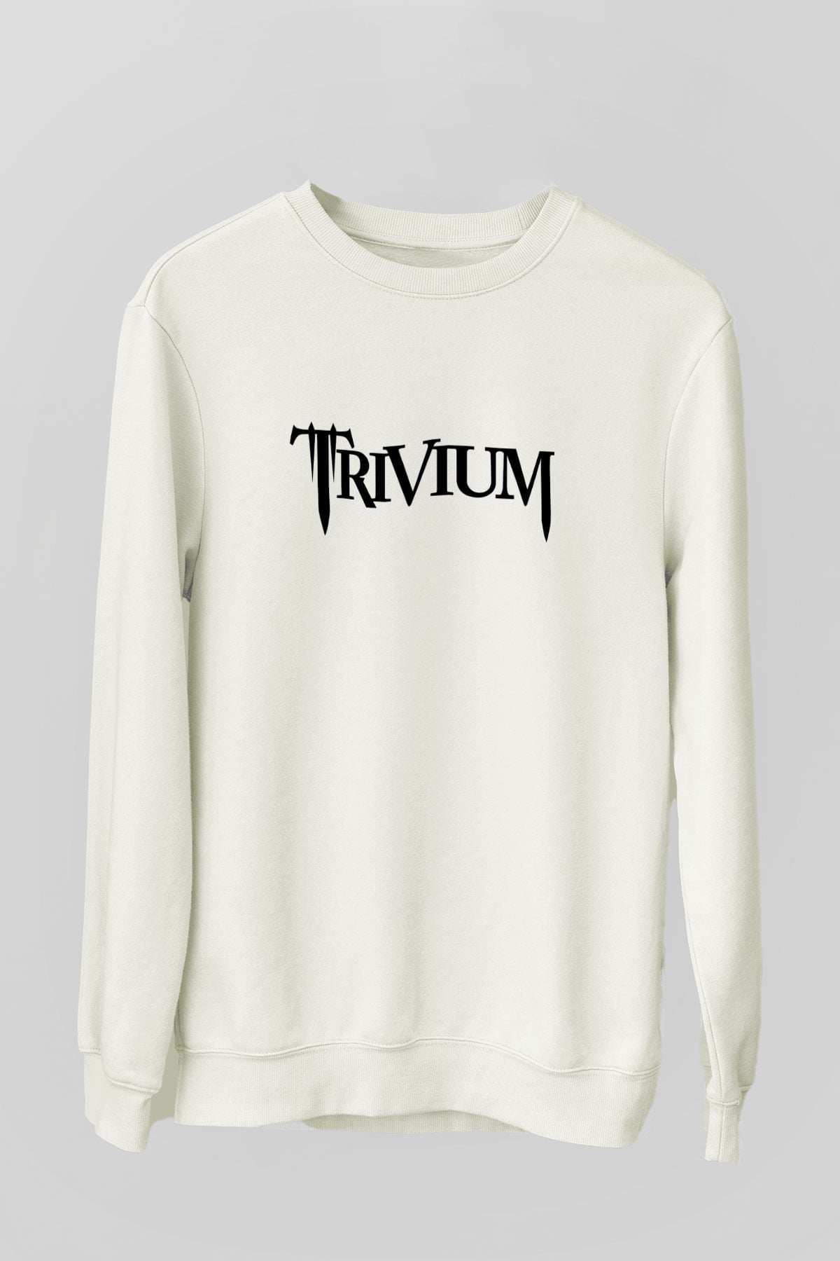 Trivium Beyaz Unisex Sweatshirt