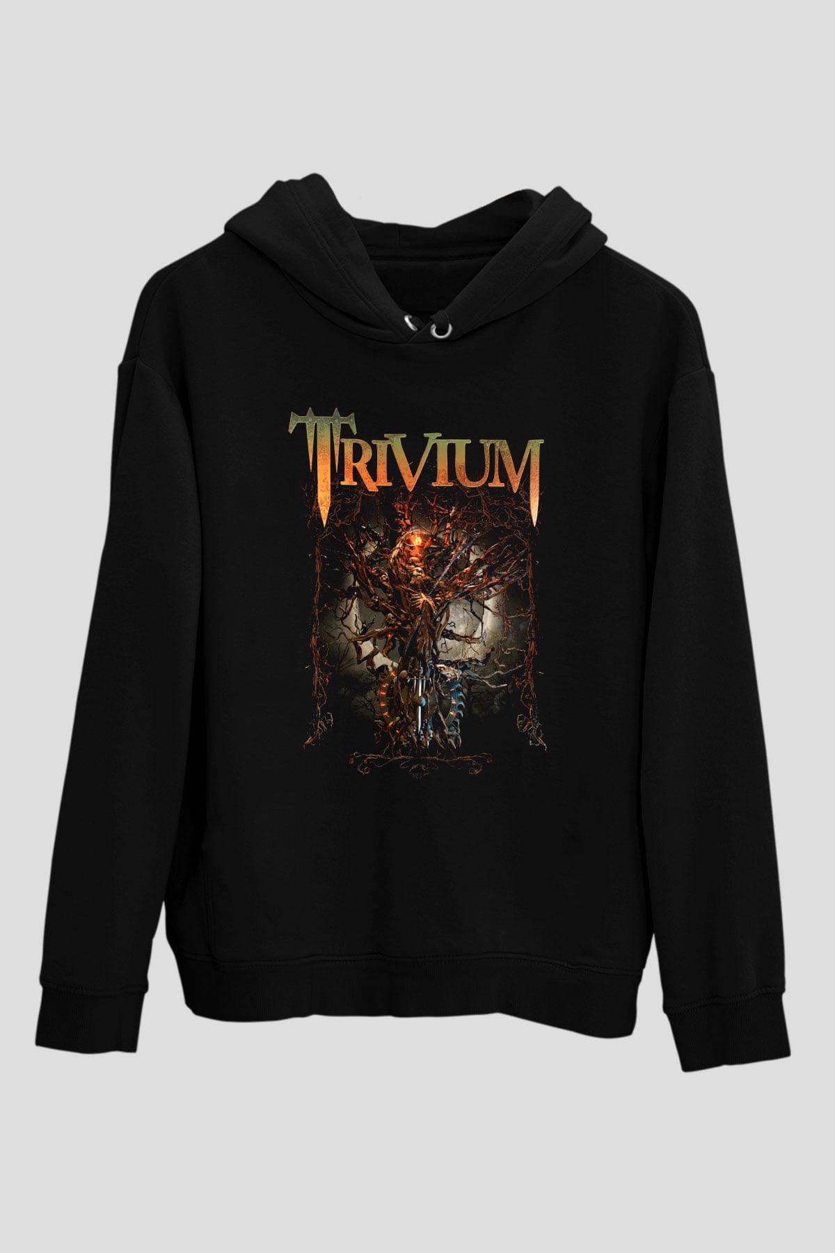 Trivium Siyah Unisex Kapşonlu Sweatshirt