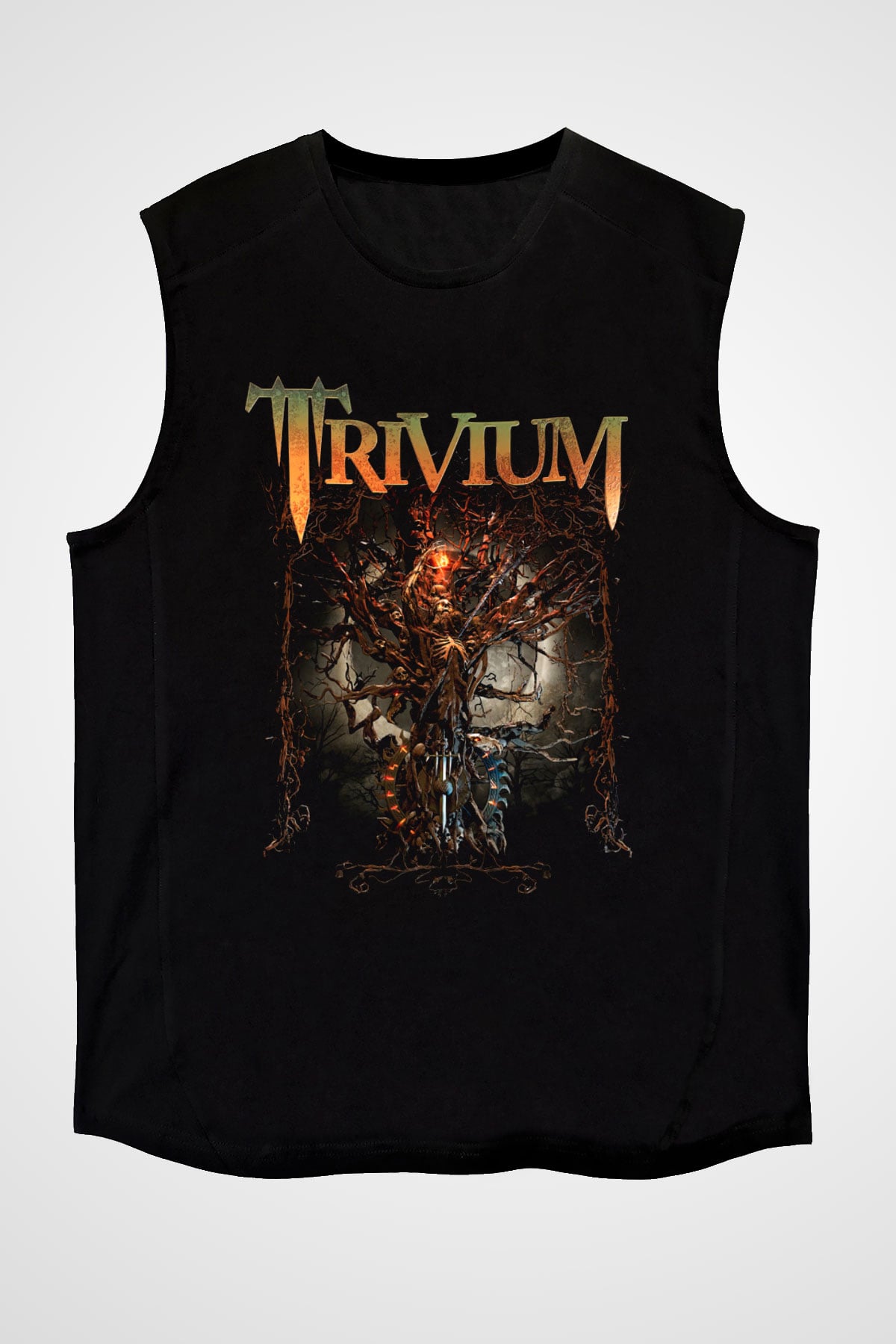 Trivium Siyah Unisex Kolsuz Tişört