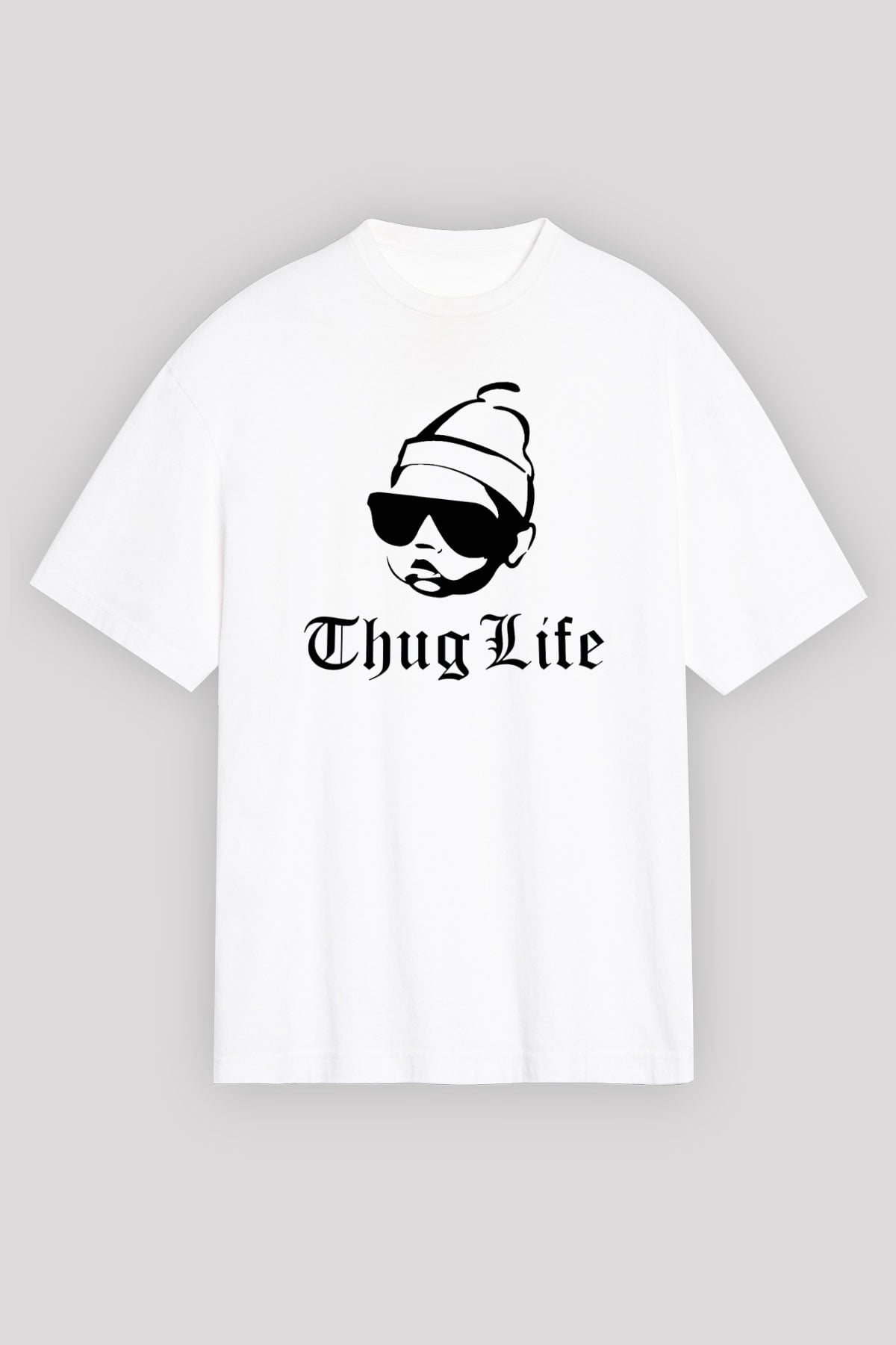 Tupac Shakur Beyaz Unisex Oversize Tişört T-Shirt