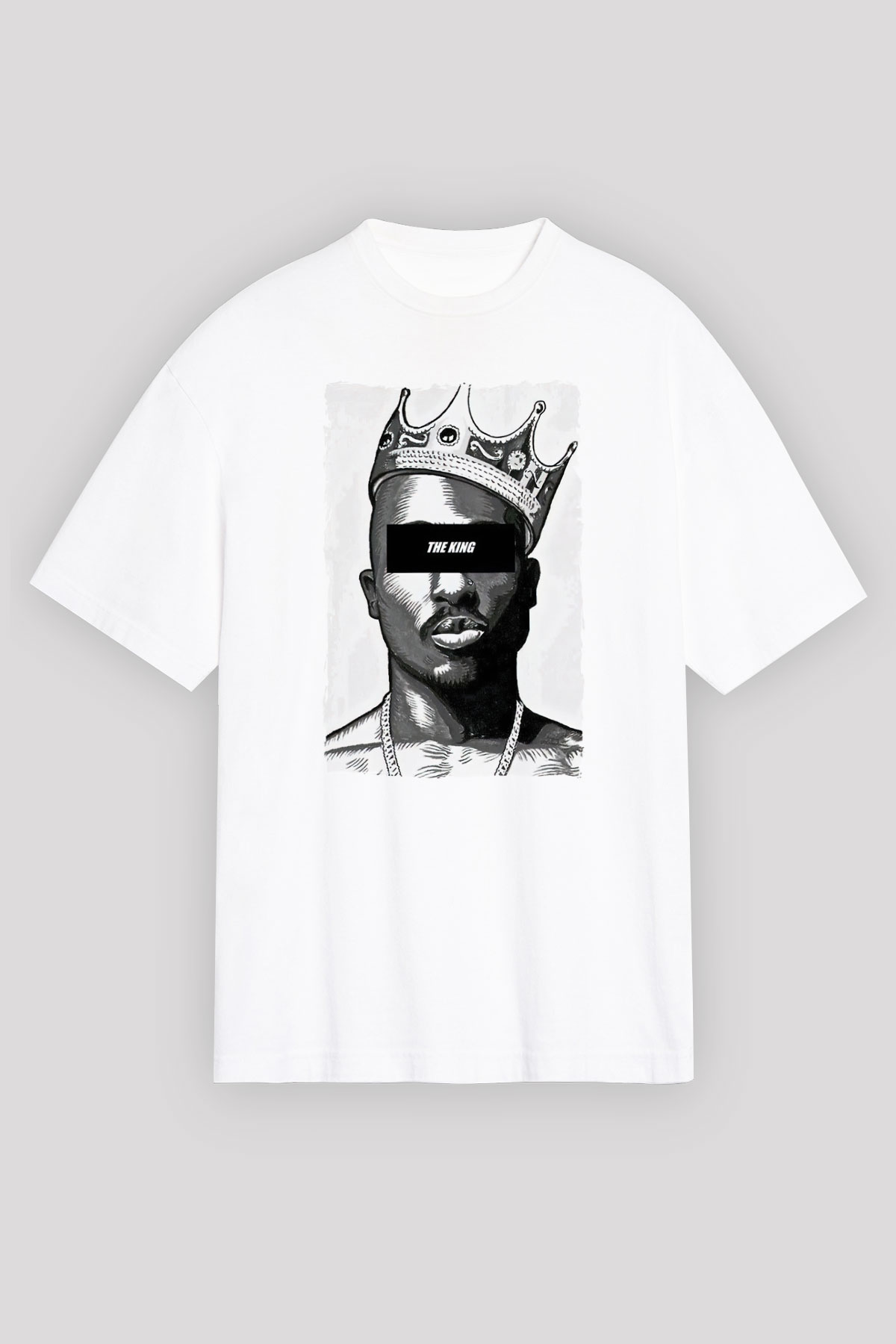 Tupac Shakur Beyaz Unisex Tişört T-Shirt - TişörtFabrikası