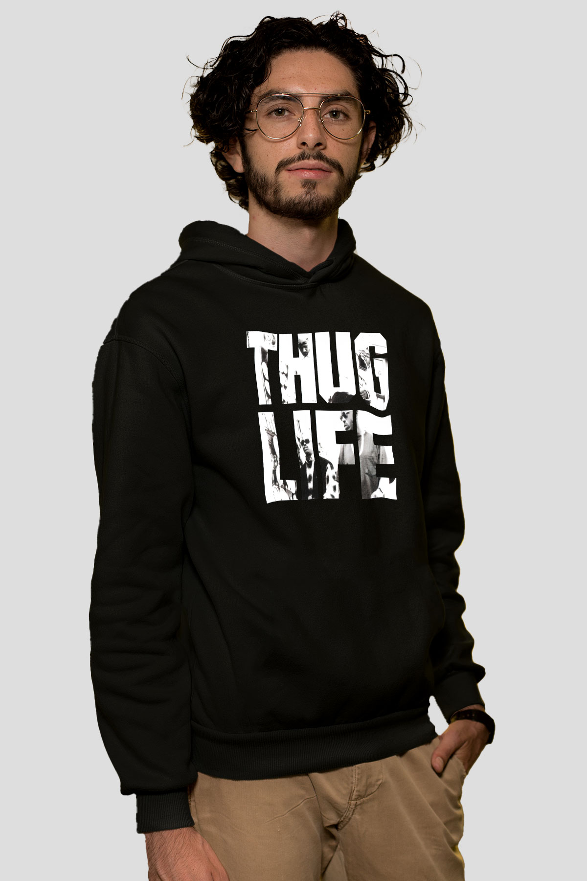 Tupac Shakur Siyah Unisex Hoodie