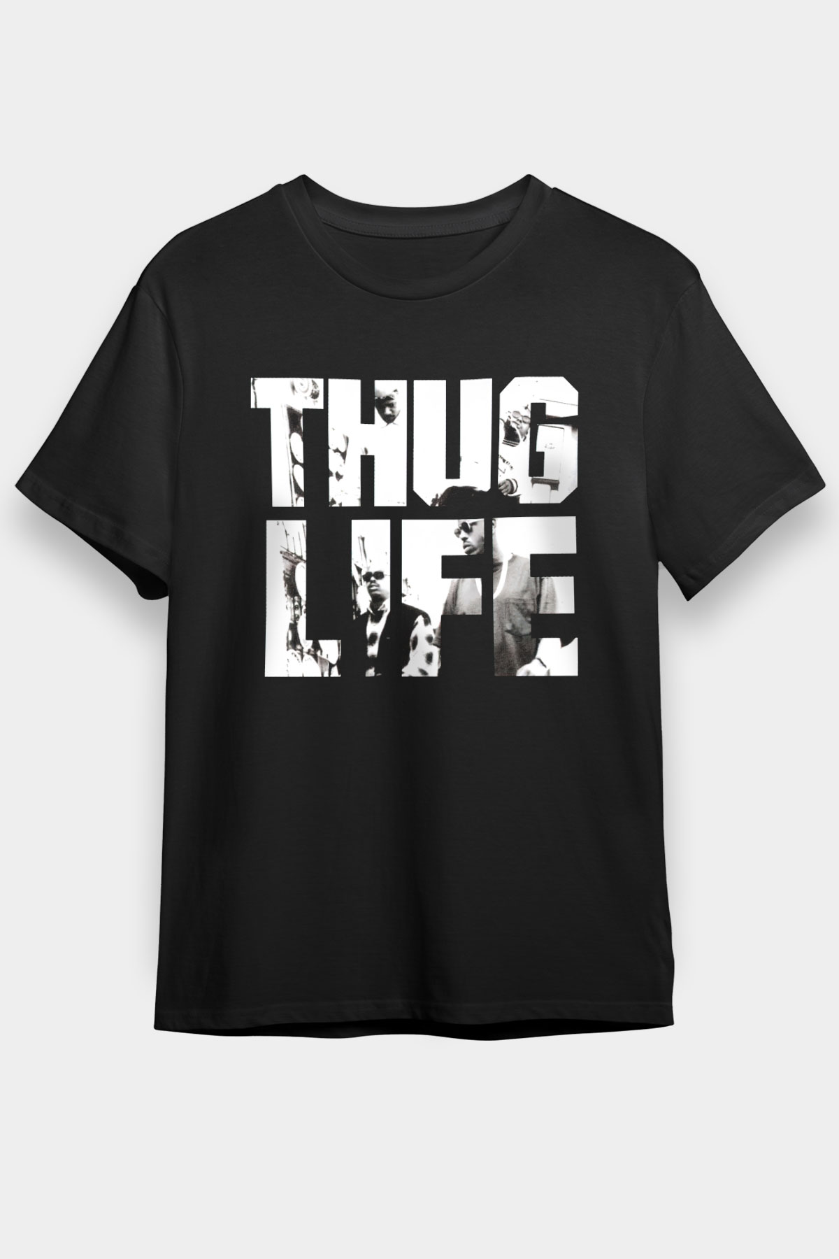 Tupac Shakur Siyah Unisex Tişört T-Shirt - TişörtFabrikası