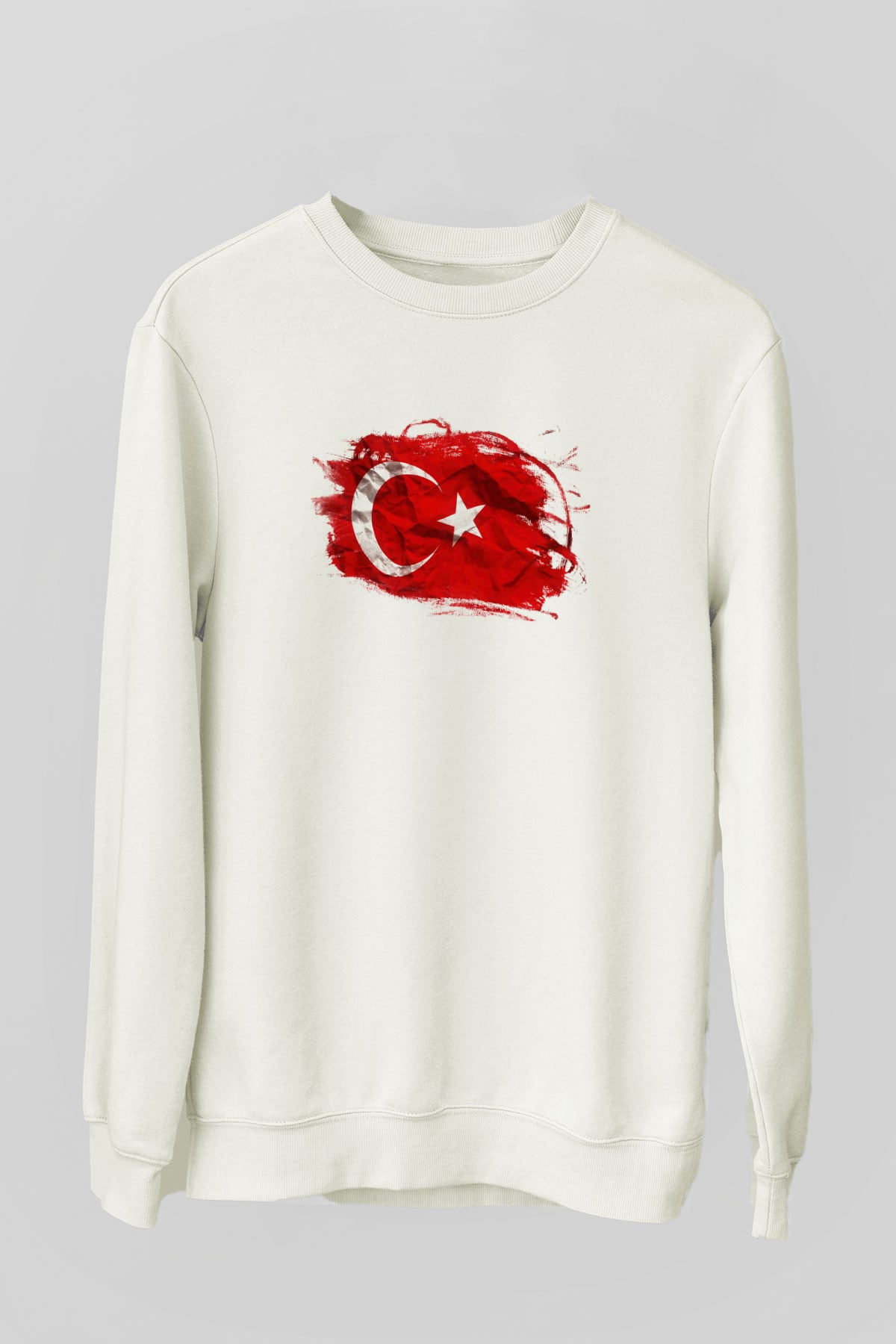 Türkiye Beyaz Unisex Sweatshirt