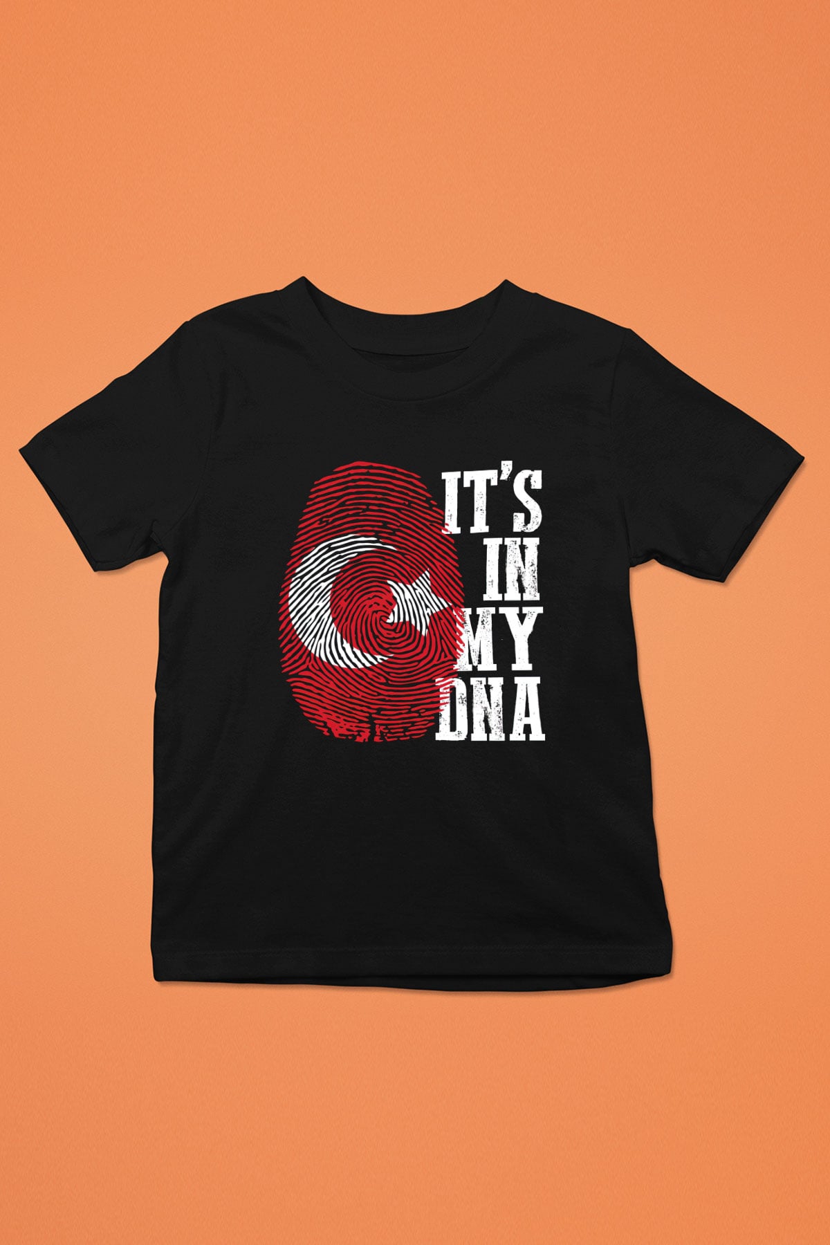 Türkiye Siyah Unisex Çocuk Tişört