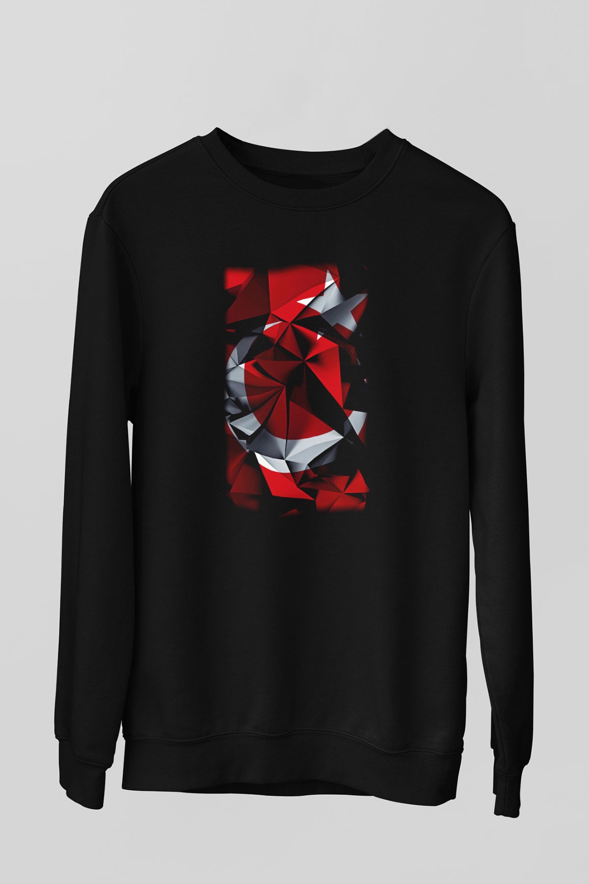Türkiye Siyah Unisex Sweatshirt