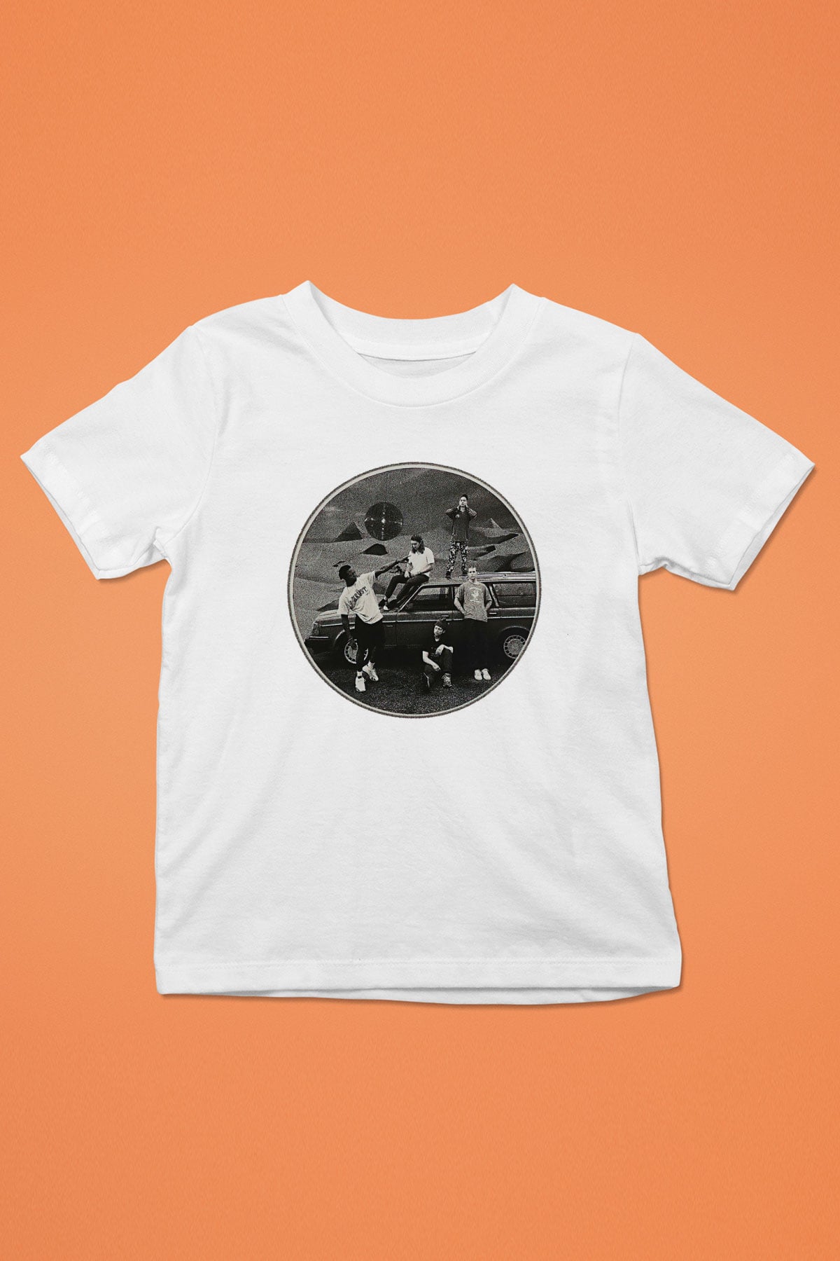 Turnstile Baskılı Beyaz Unisex Beyaz Çocuk Tişört - Tshirt