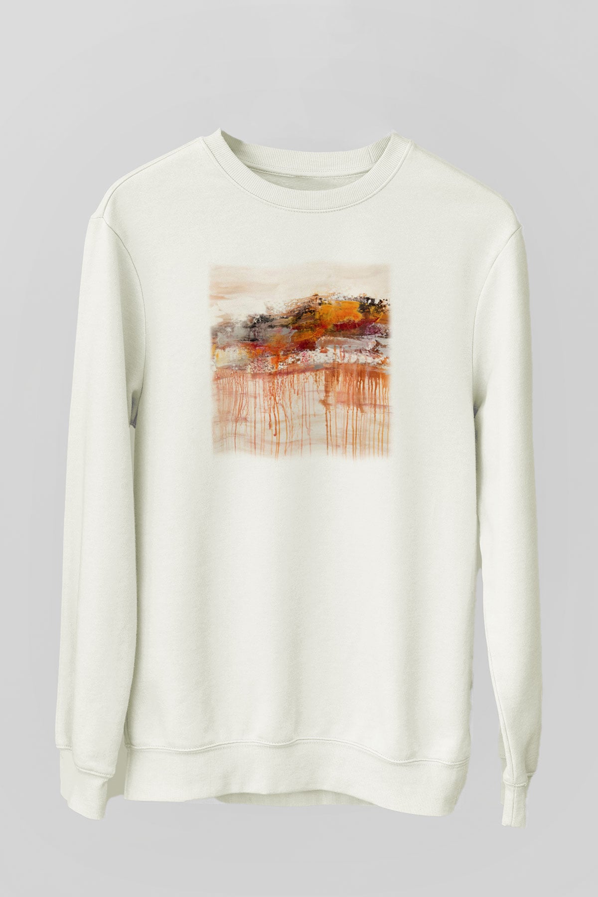Tuval Beyaz Unisex Sweatshirt