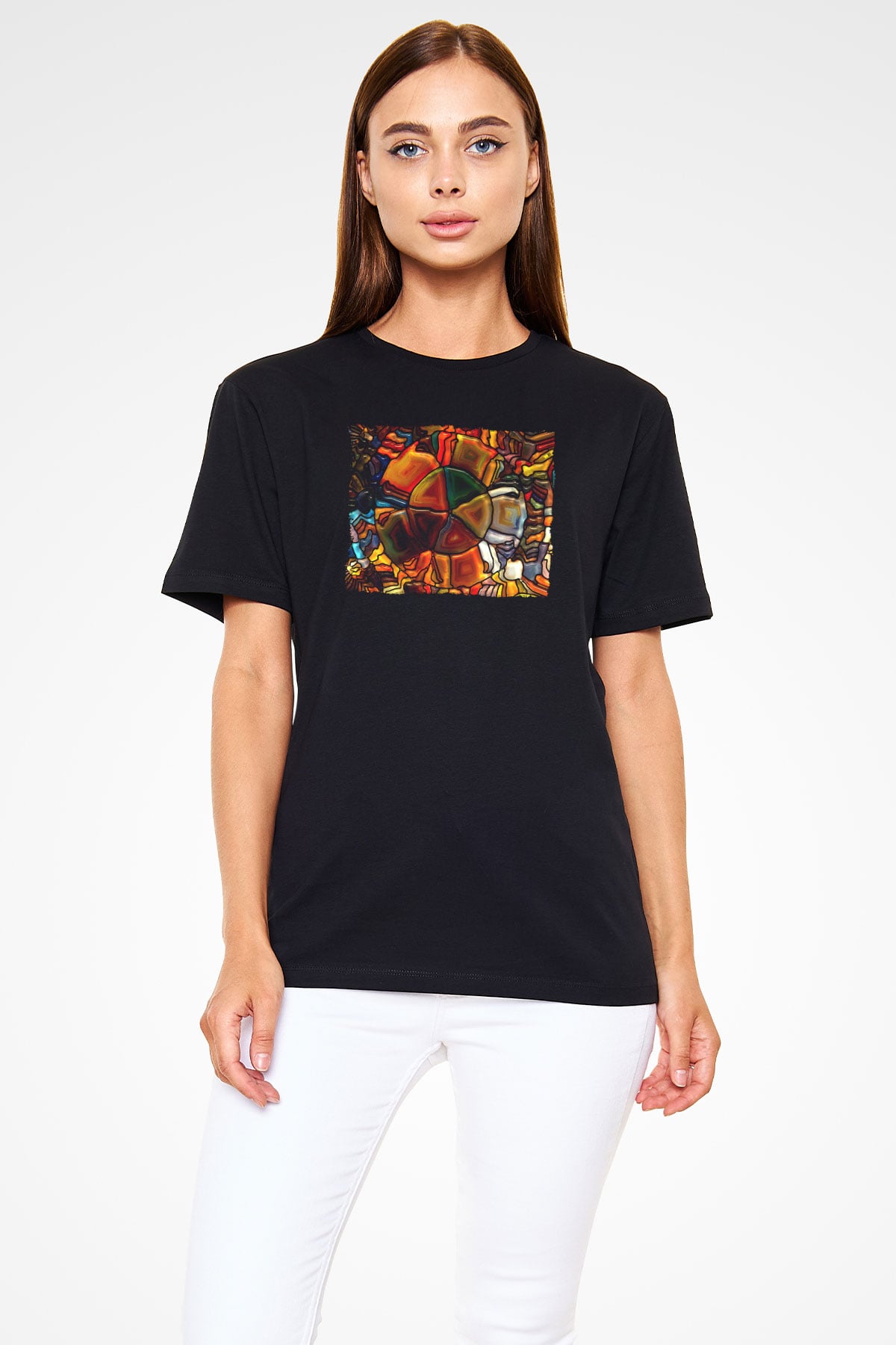 Tuval Siyah Unisex Tişört T-Shirt - TişörtFabrikası