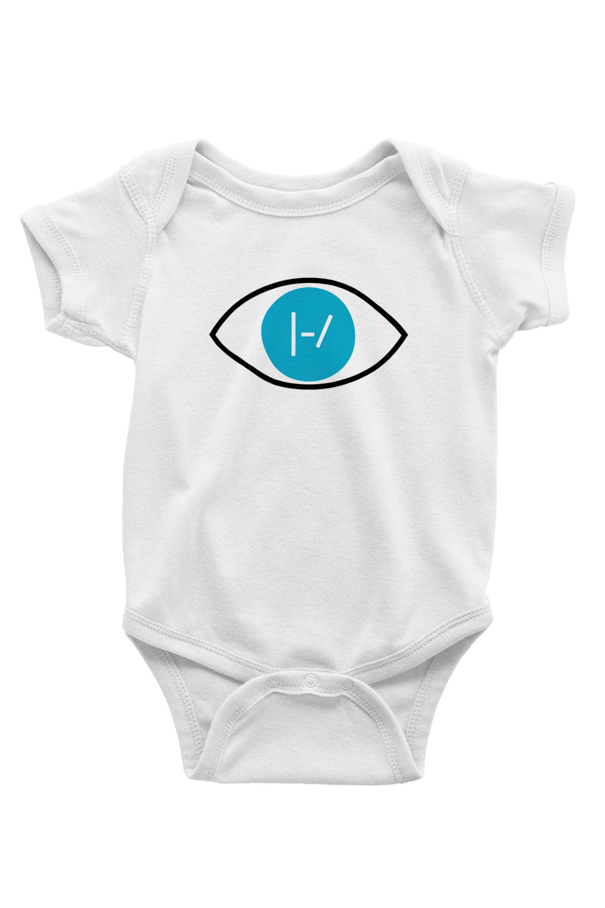 Twenty One Pilots Baskılı Beyaz Unisex Bebek Body - Zıbın